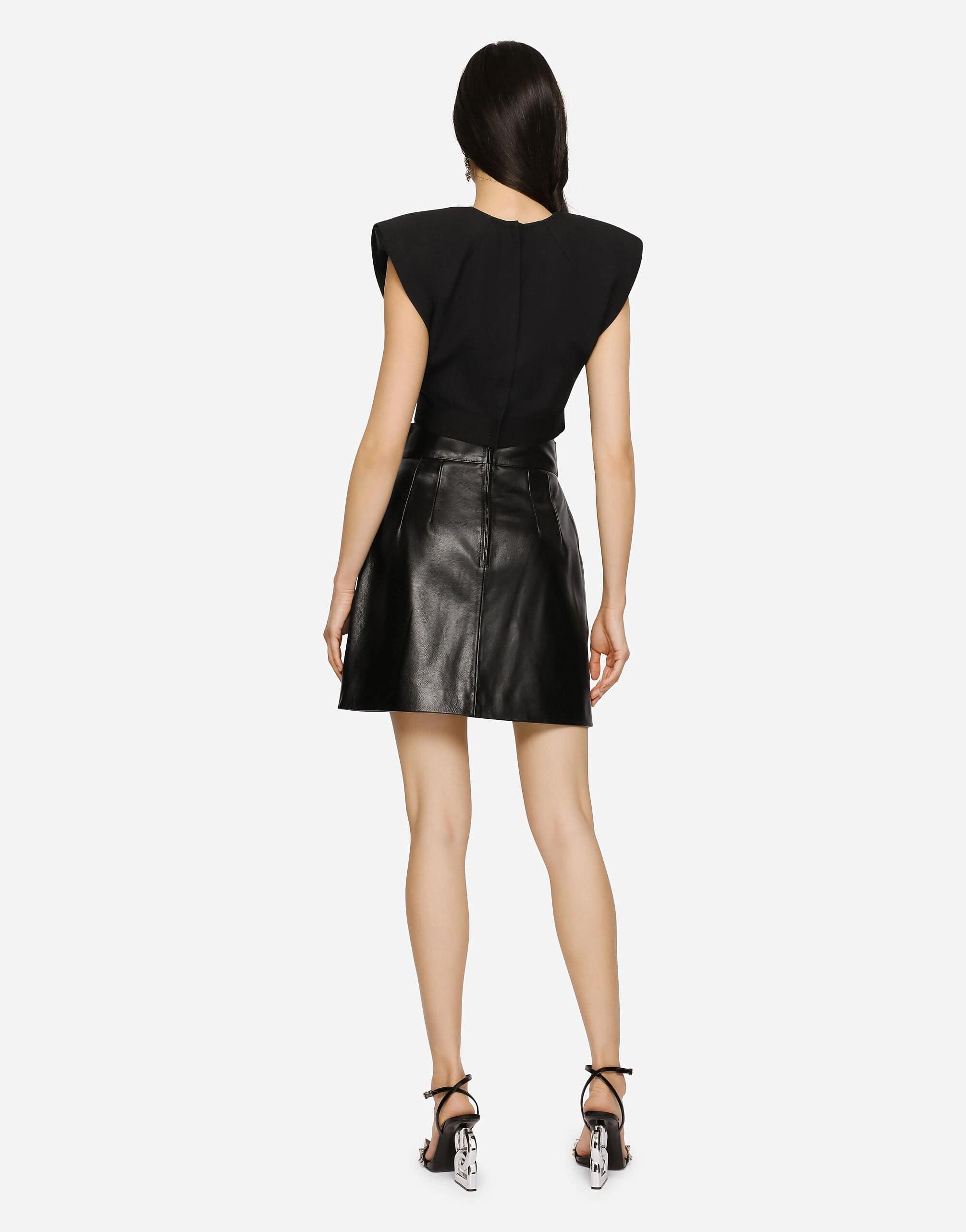 Dolce & Gabbana Short Leather Skirt