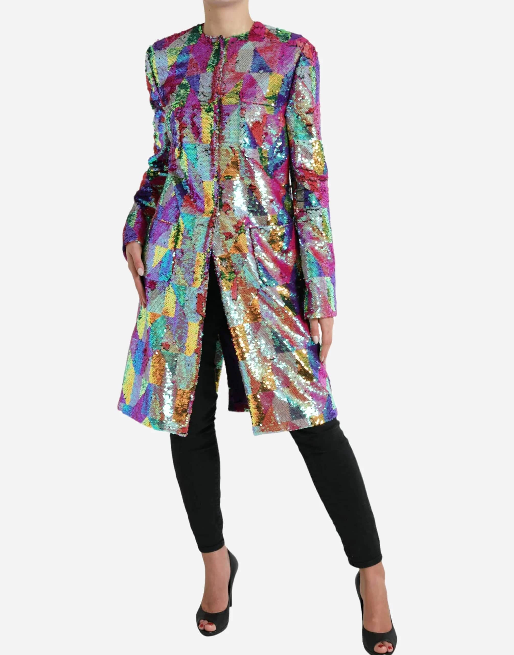 Sequined Long Jacket