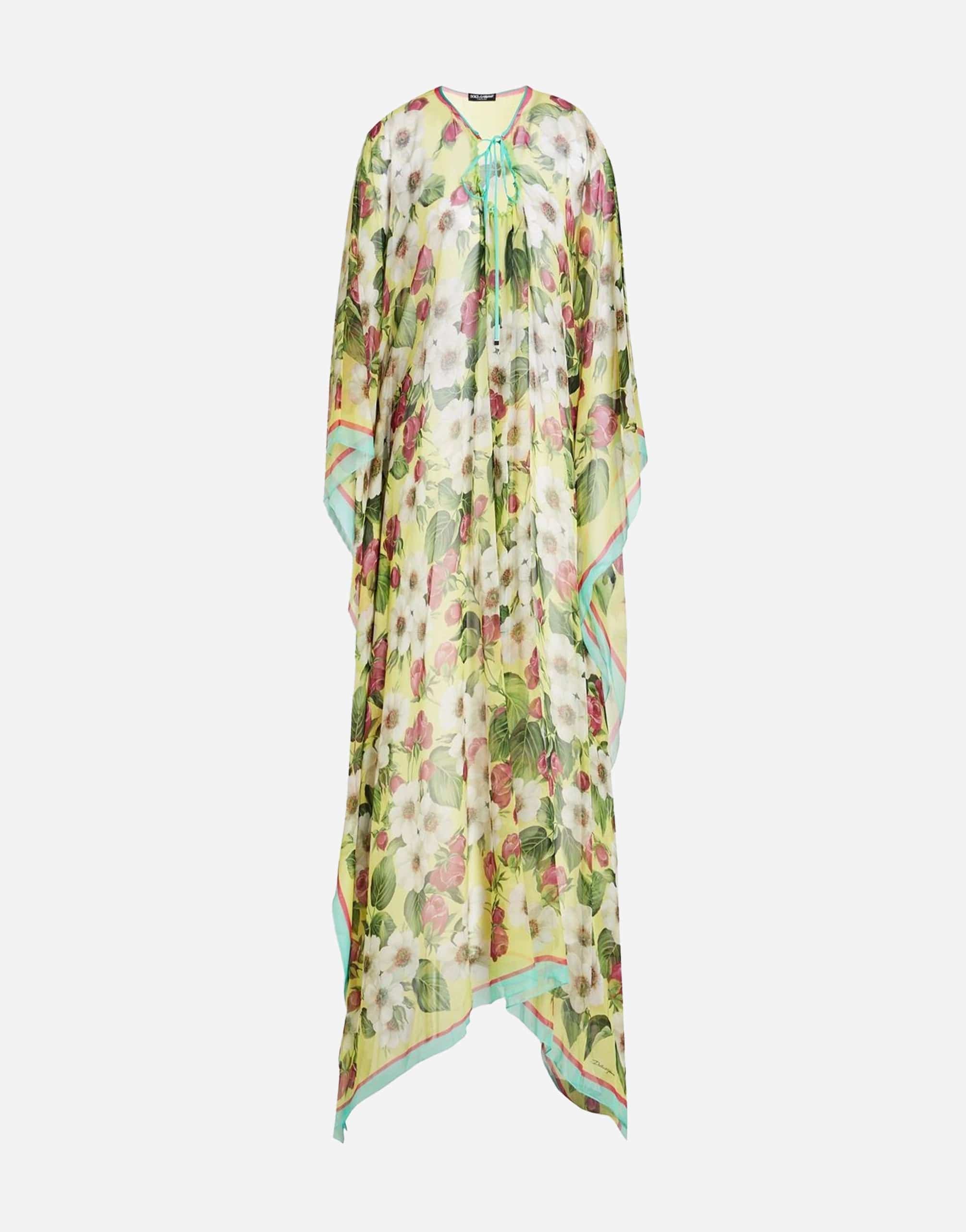 Silk Floral Kaftan