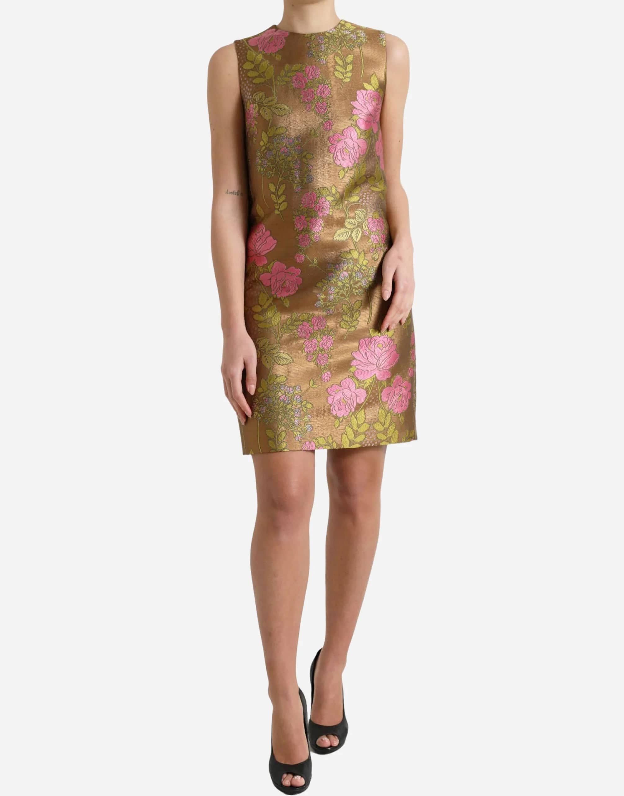 Bloemen Jacquard Mini Dress