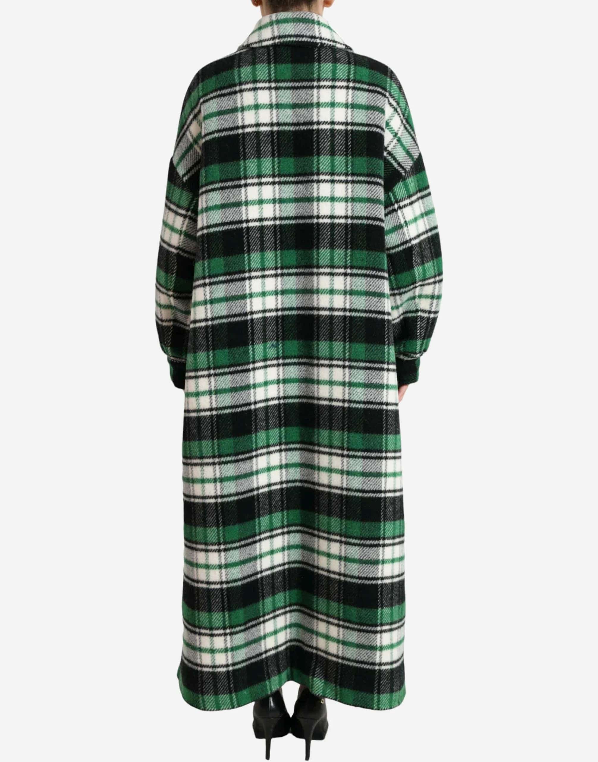 Check Plaid Trench Coat
