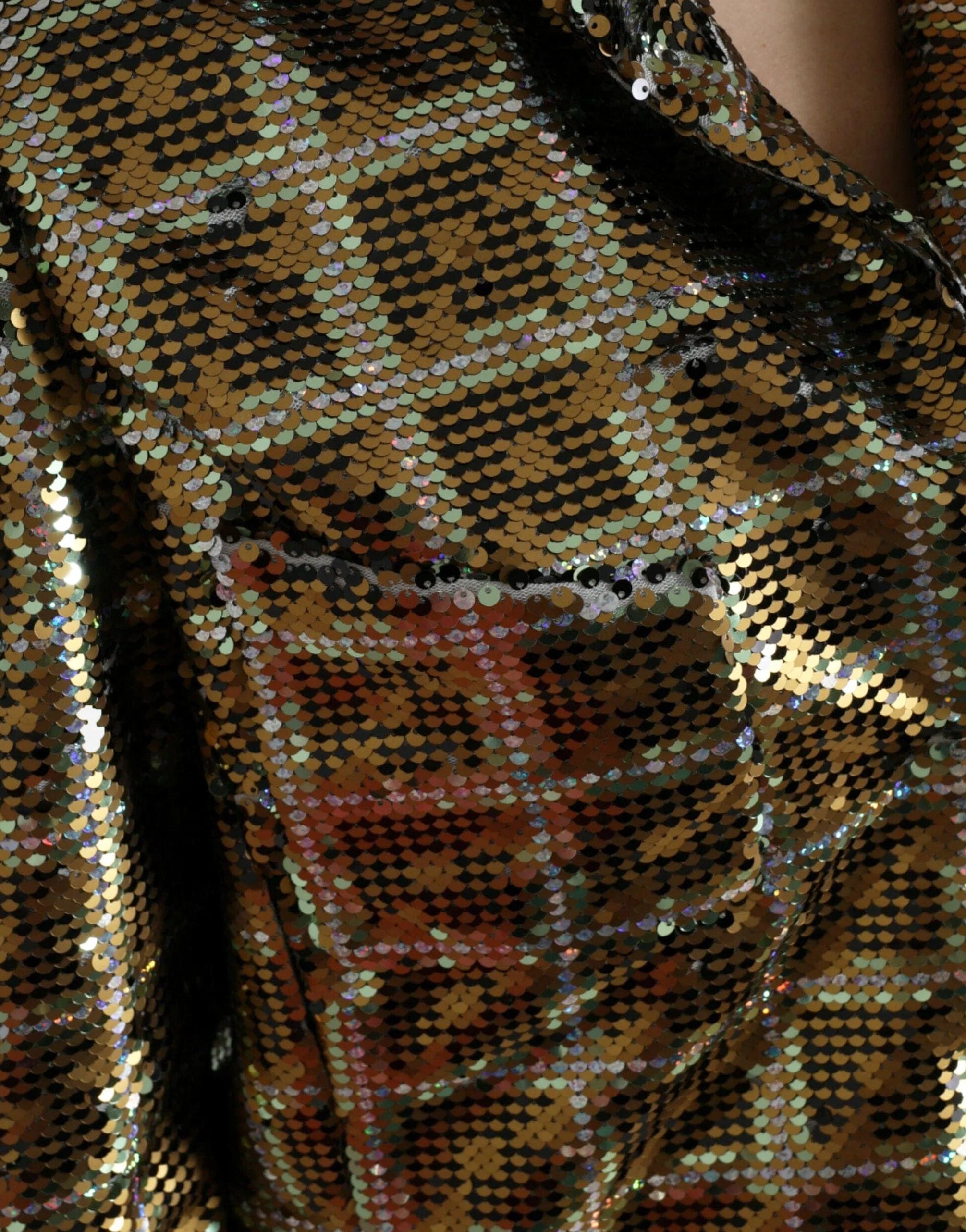Dolce & Gabbana Sequined Cropped Jacket