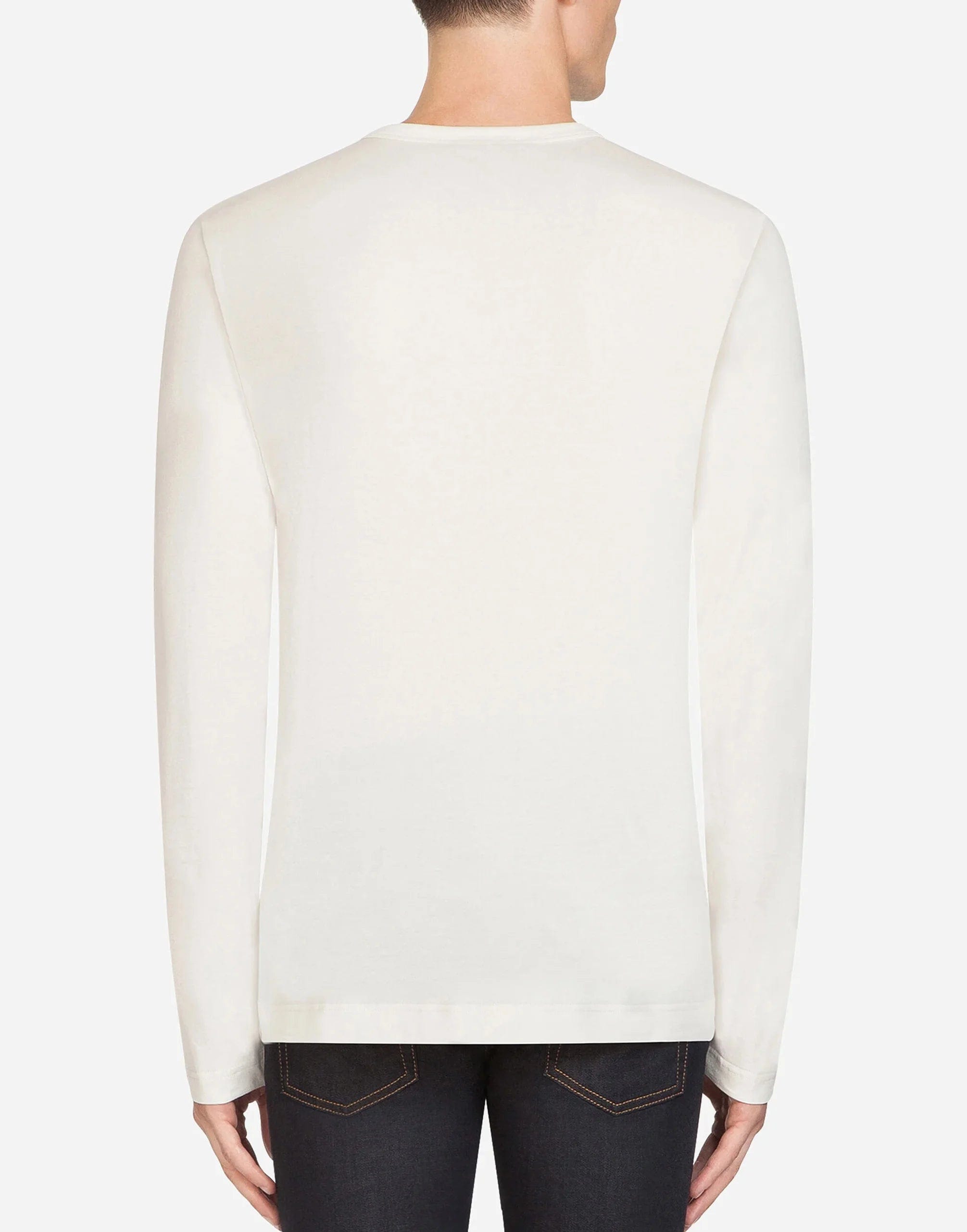 Dolce & Gabbana Grandad-Neck Sweater With Long Sleeves