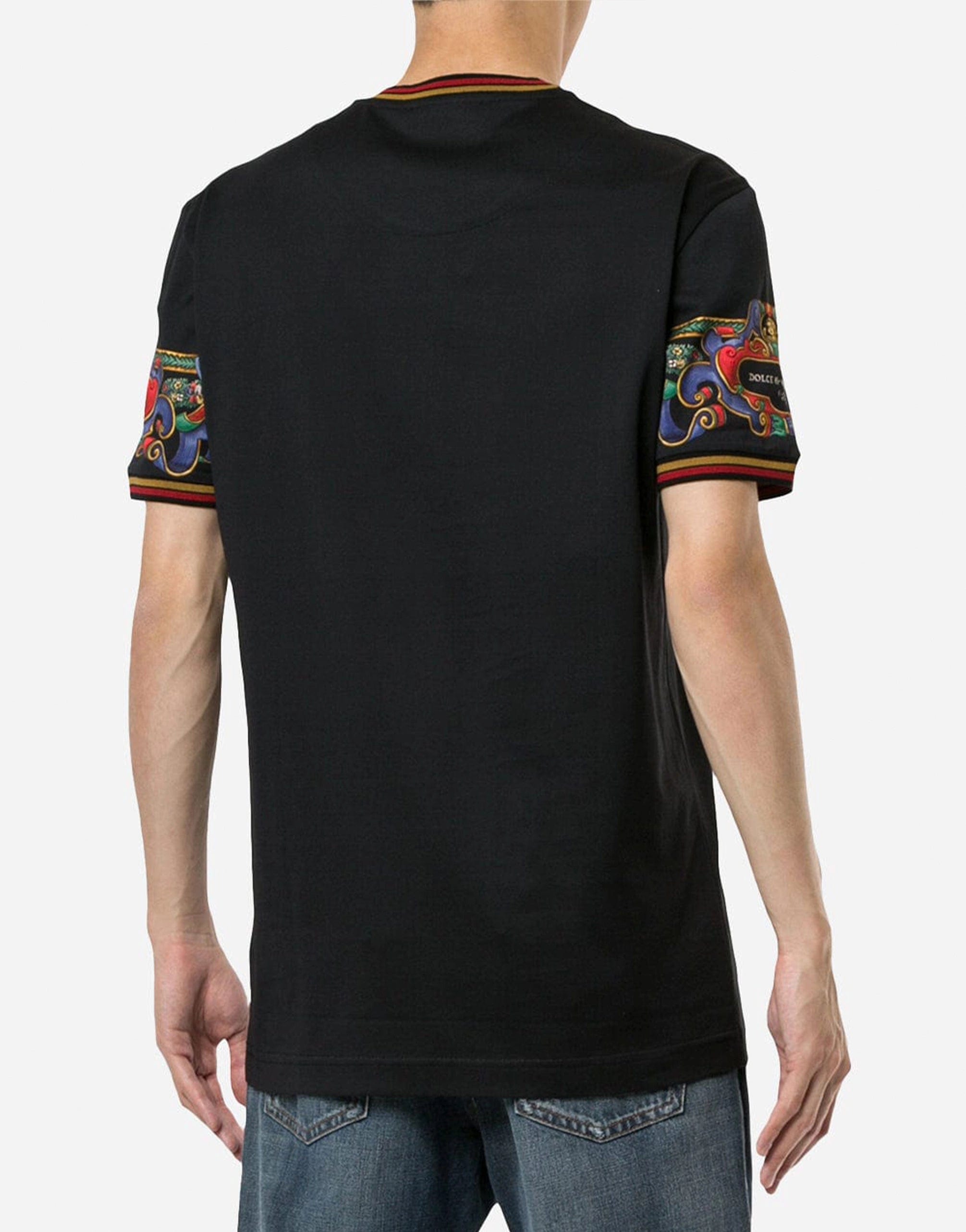 Dolce & Gabbana Heraldic Printed Cotton T-Shirt