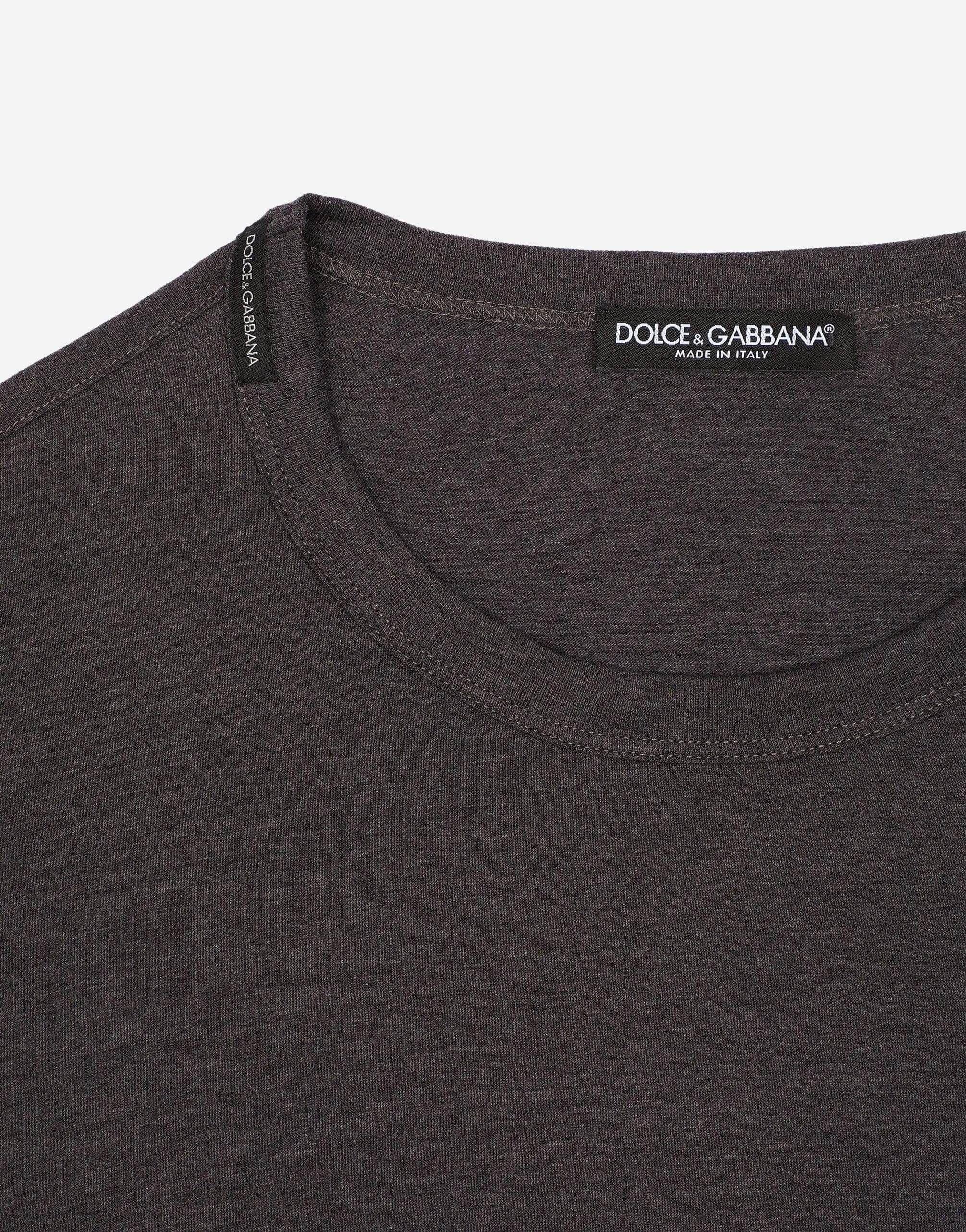 Dolce & Gabbana Stitch-Logo Crewneck T-Shirt