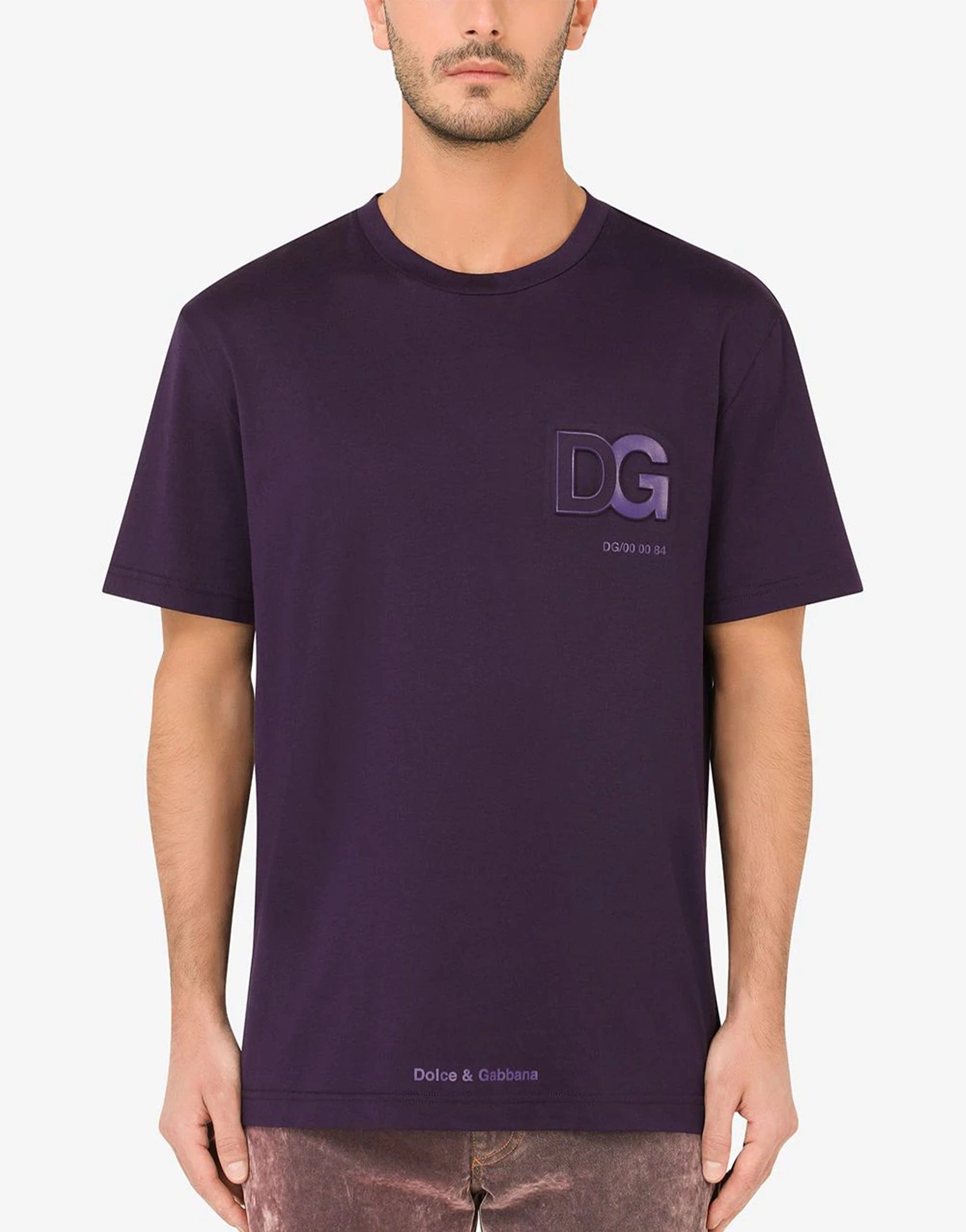 Dolce & Gabbana Cotton T-Shirt With 3D Dg Logo