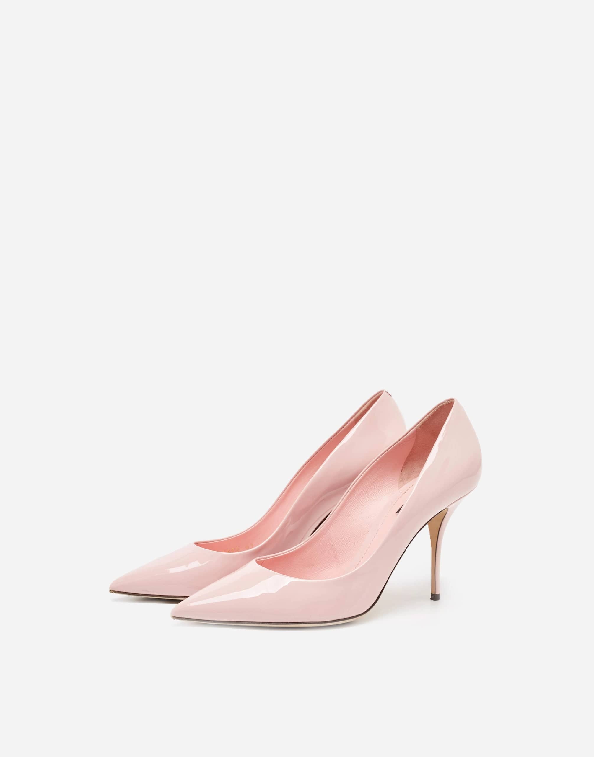 Dolce & Gabbana Light Pink Leather Bellucci Heels Pumps Shoes