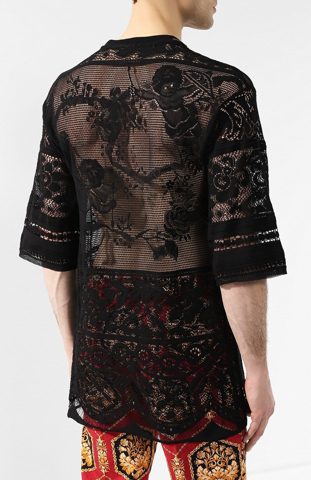 Dolce & Gabbana Cherub Lace Oversized T-Shirt