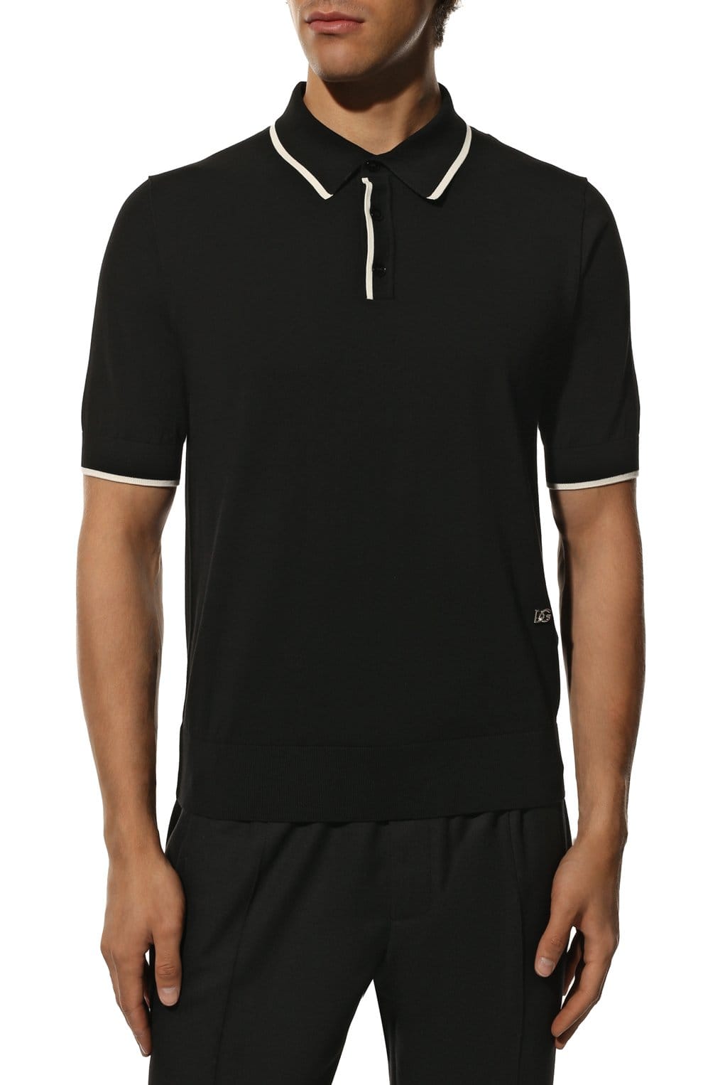 Dolce & Gabbana Cotton Knit Polo Shirt