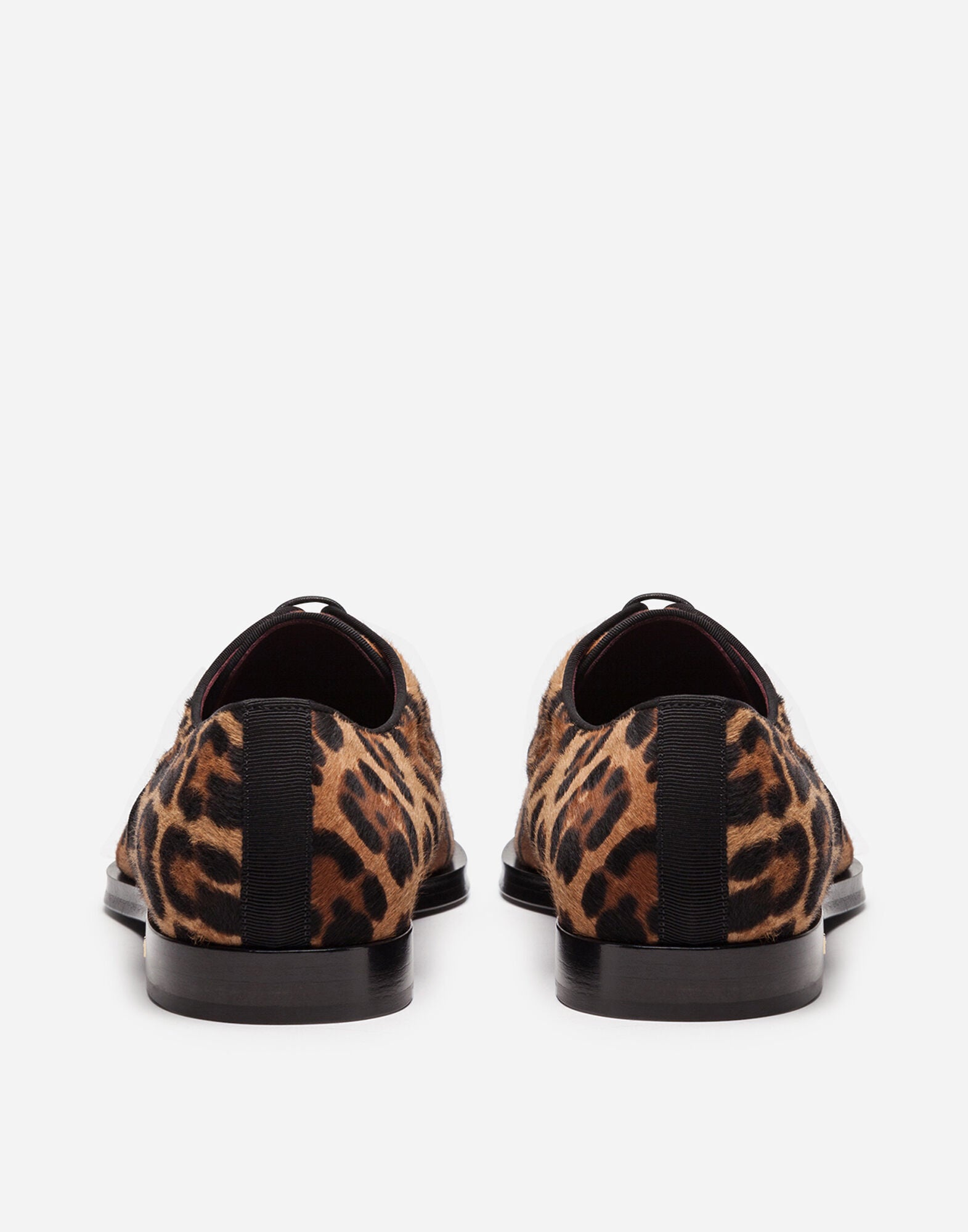 Millennials leopard-print Derby shoes