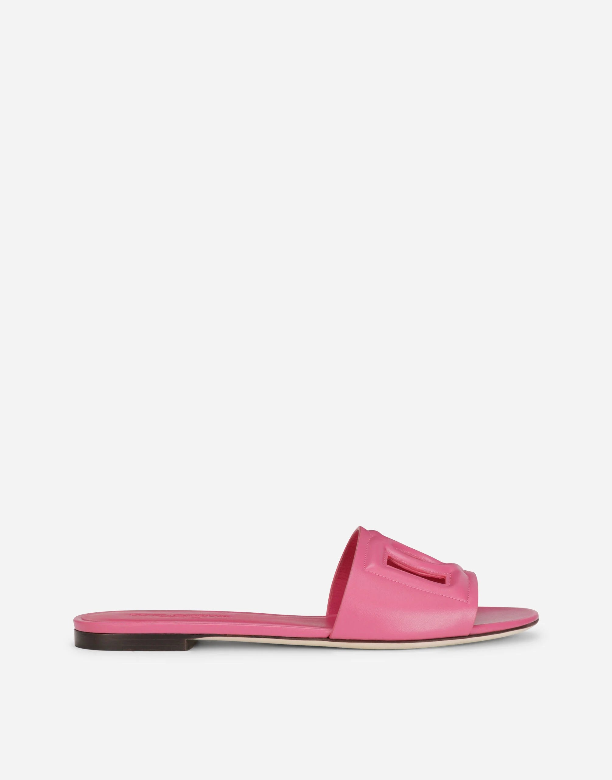 DG-Logo Leather Sandals