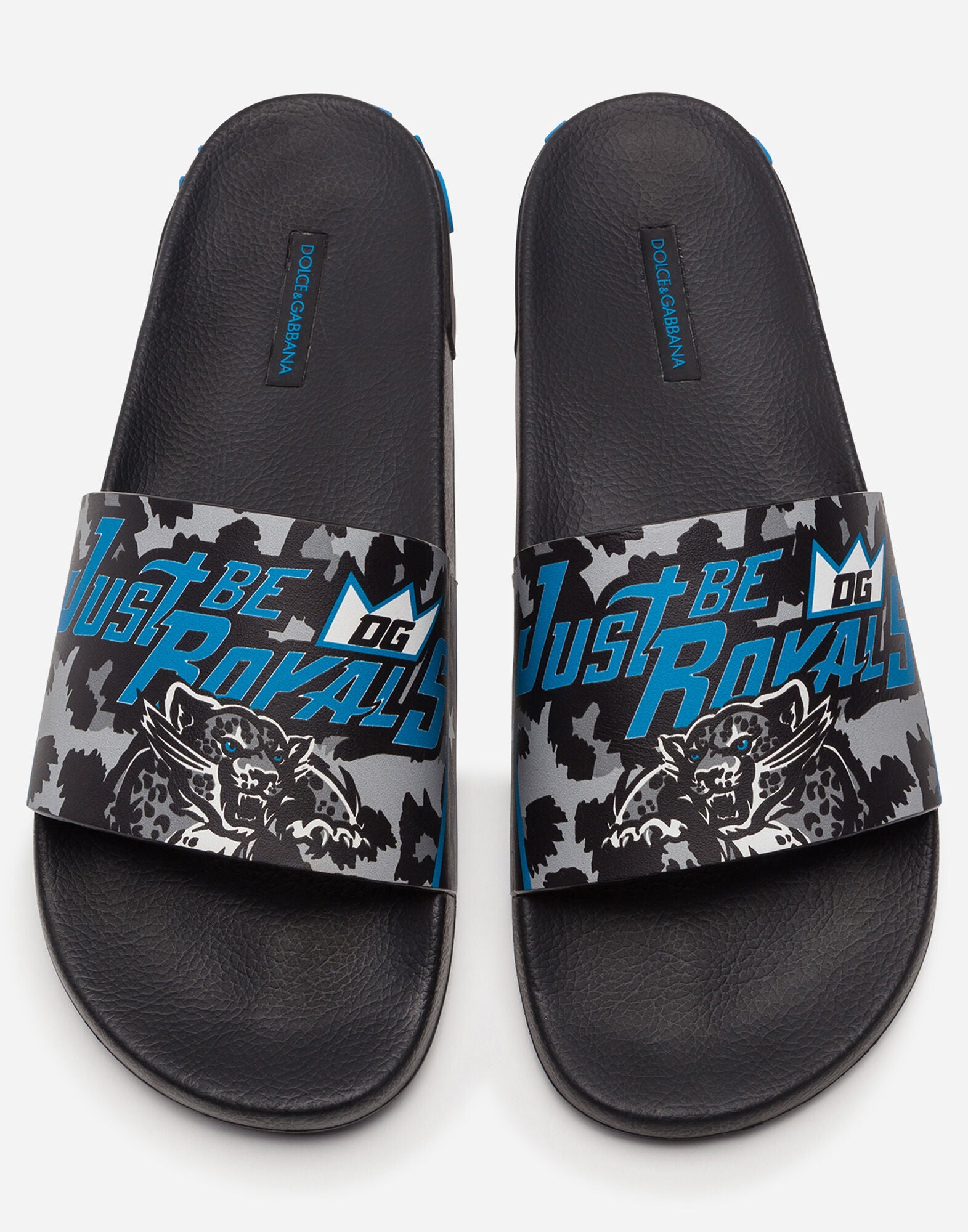 Beachwear Sliders With Jungle Sport Print