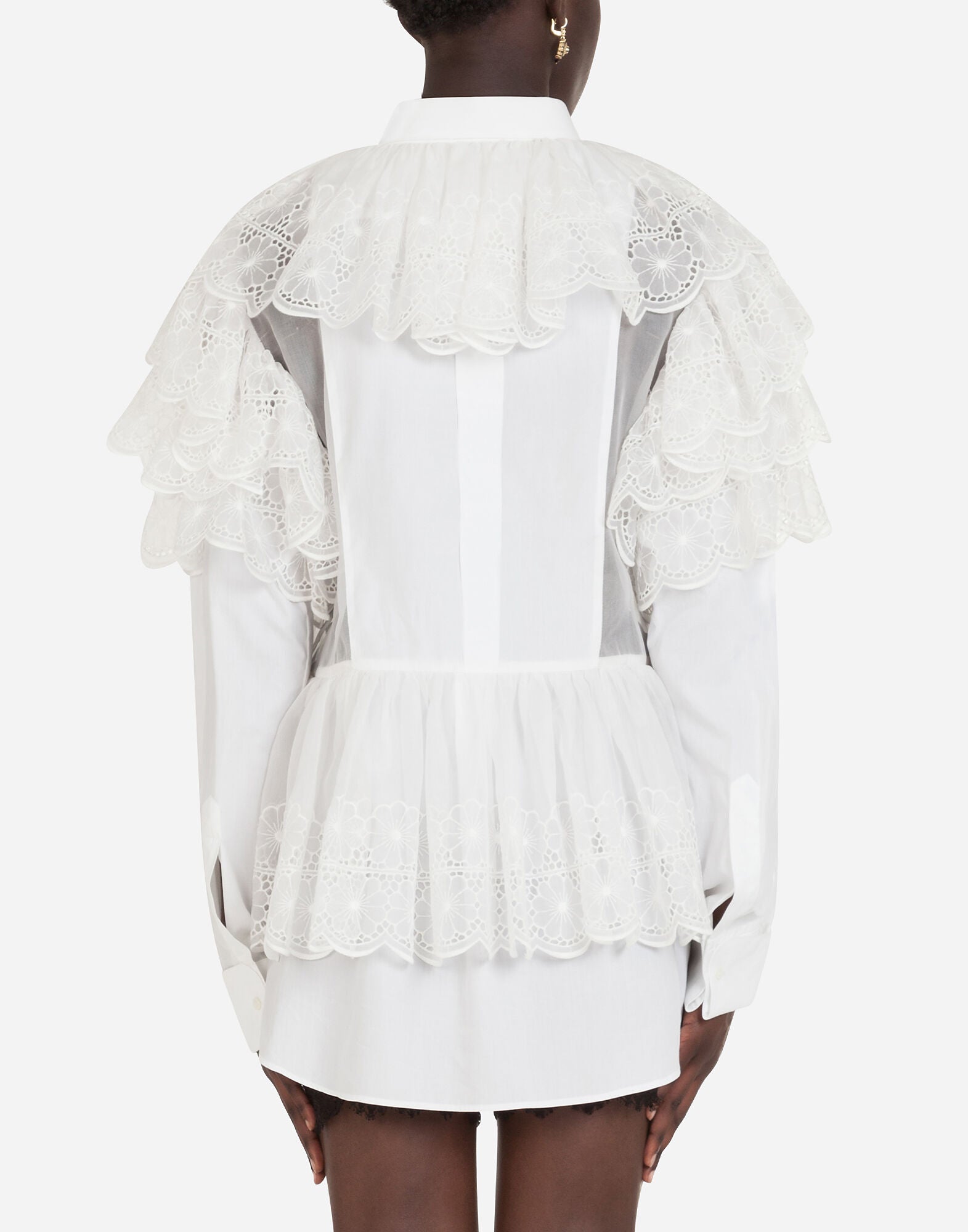 Robe de chemise en popline en coton