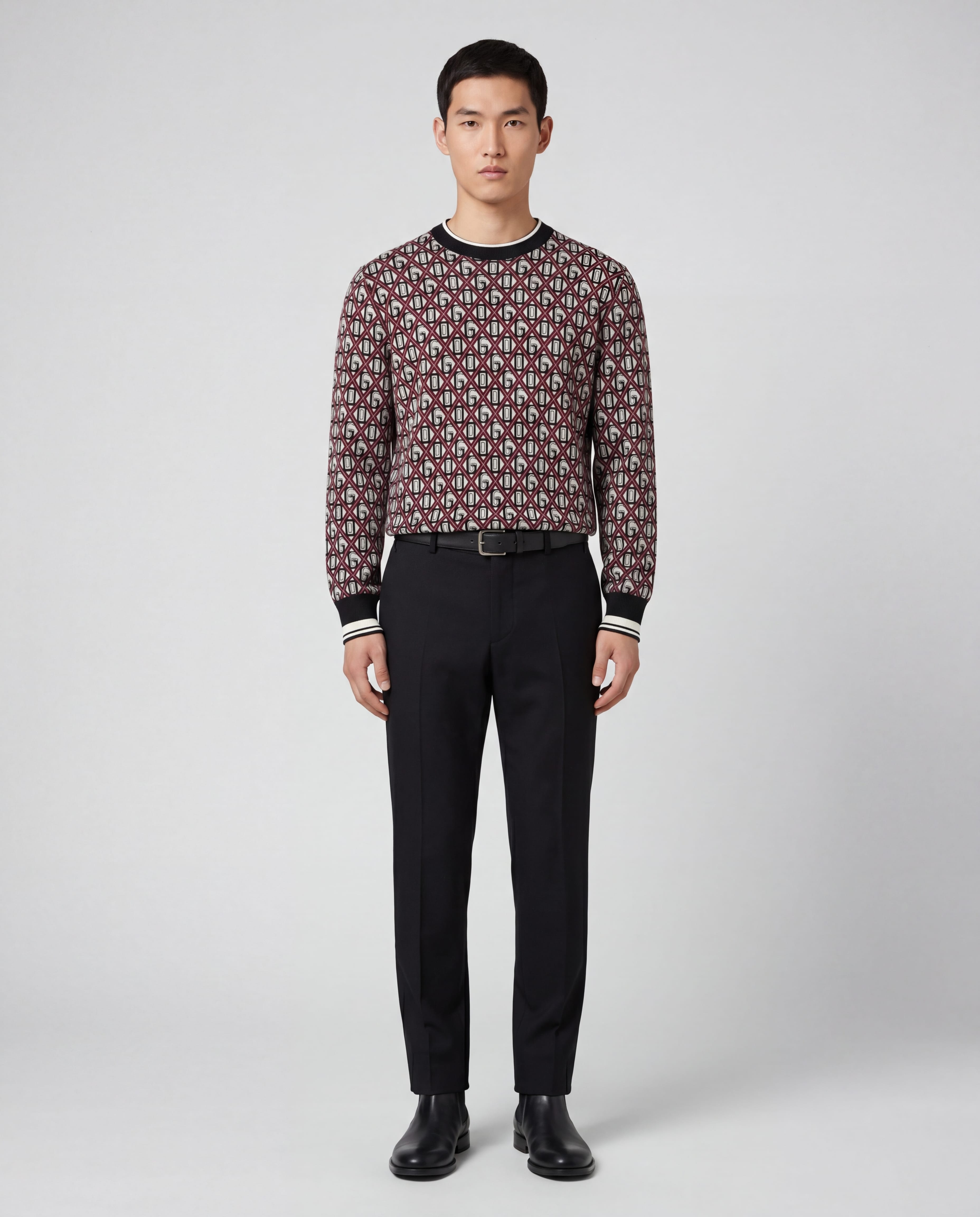 Dolce & Gabbana Cotton-Blend Jacquard Sweater - alternate view
