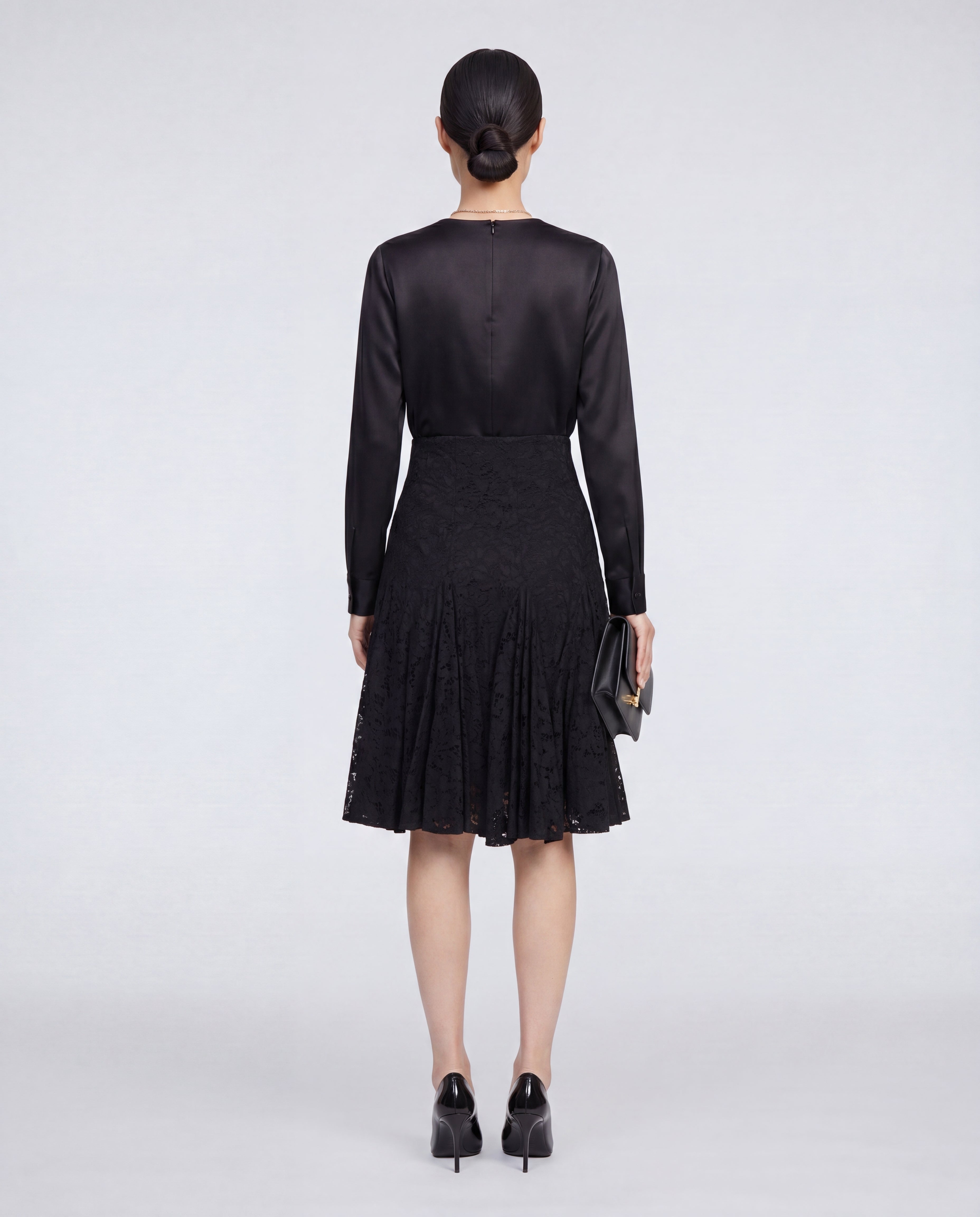 Dolce & Gabbana Midirock aus floraler Spitze