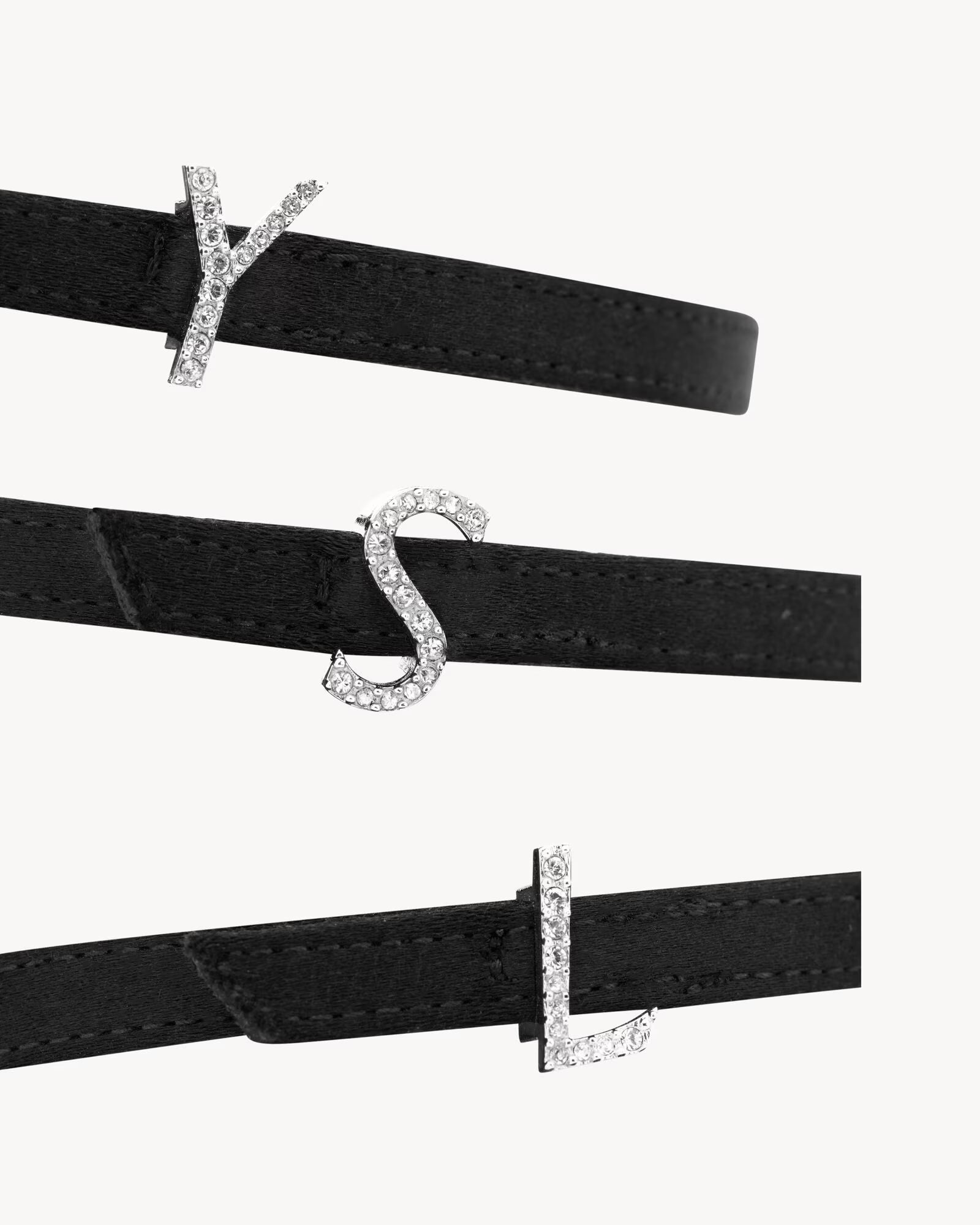 緞面鑲鑽Jerry涼鞋 