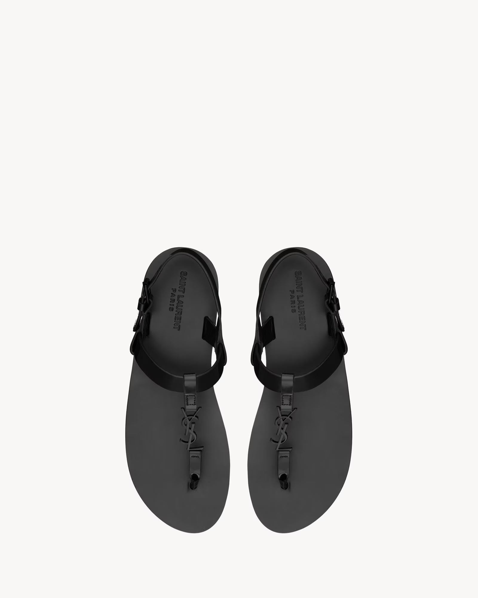 Cassandre 亮面皮革凉鞋 