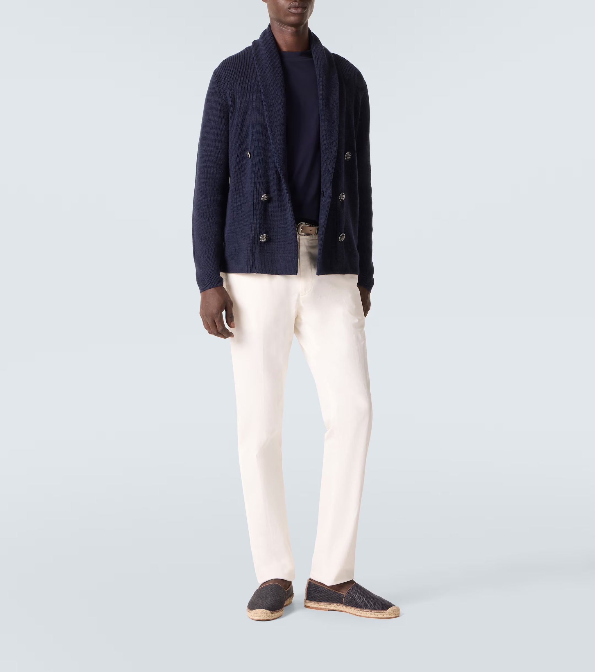 Brunello Cucinelli Cotton Double-Breasted Cardigan | Sendegaro IT