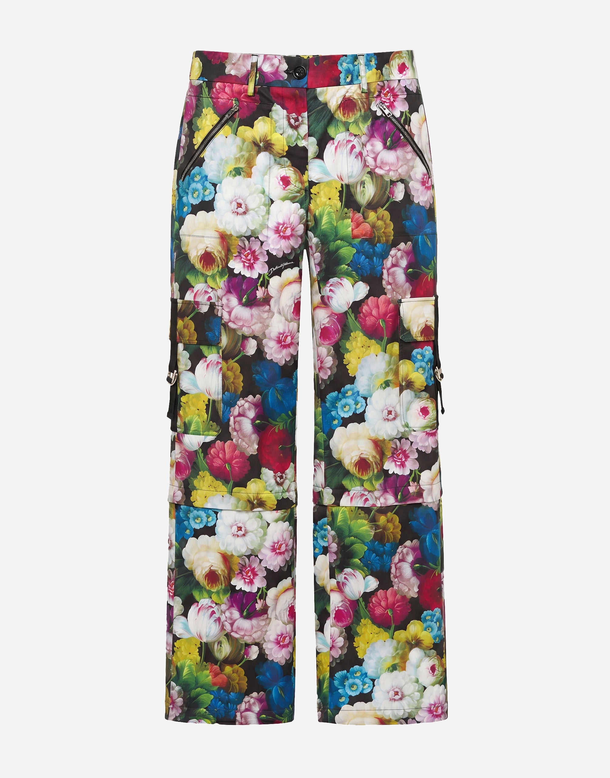 Dolce & Gabbana Floral Print Cargo Trousers