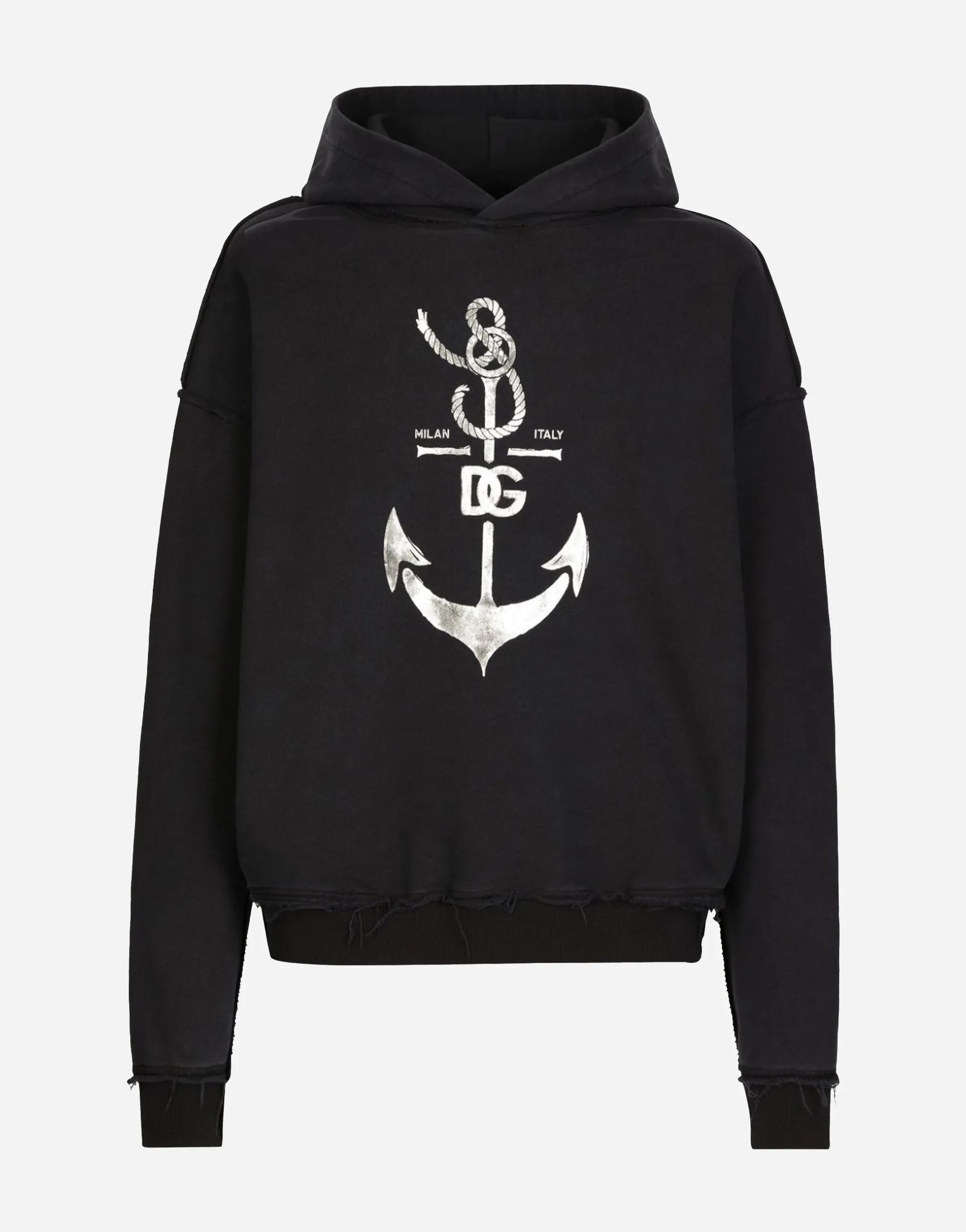 Dolce & Gabbana Marina Print Cotton Hoodie