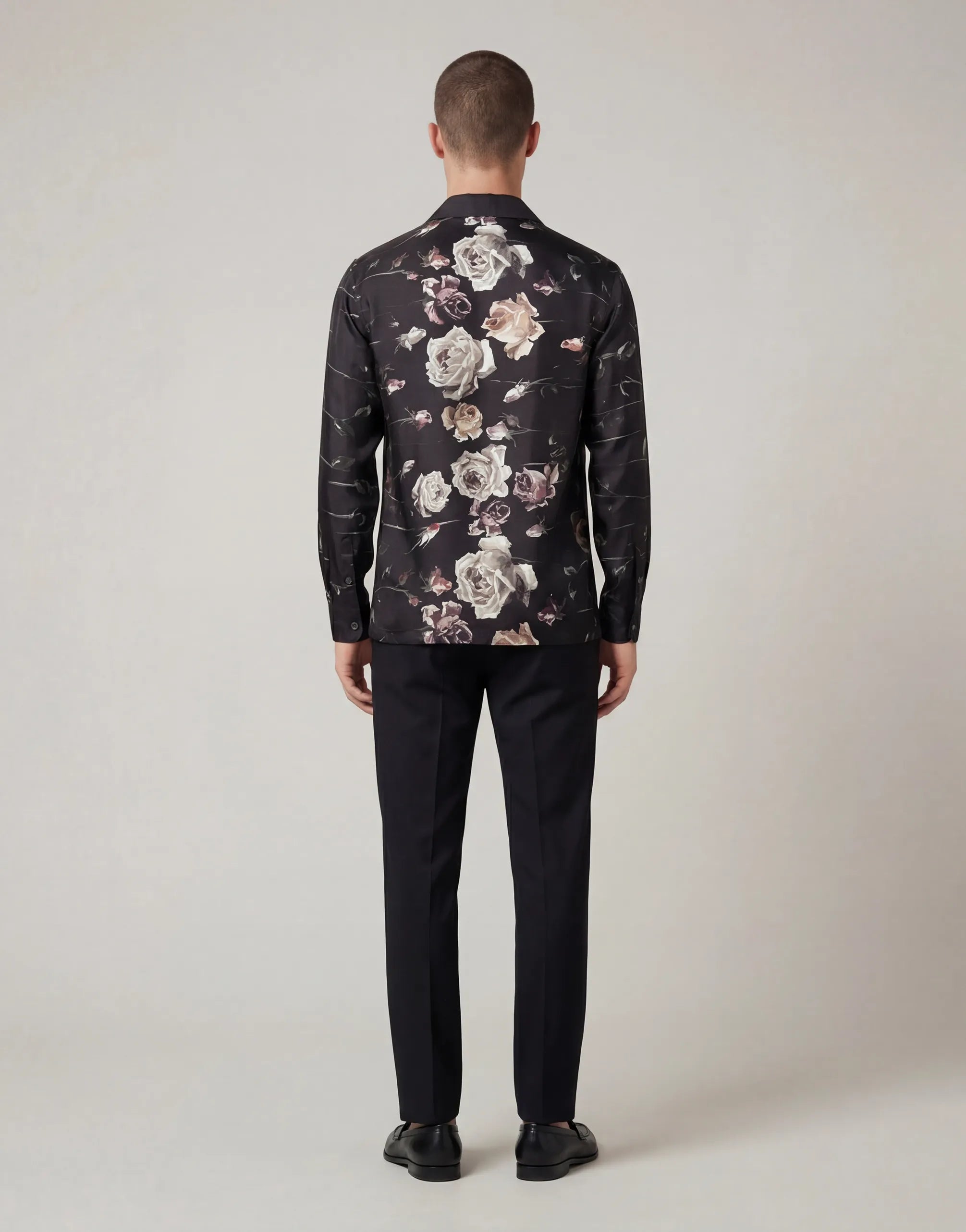Dolce & Gabbana Painterly Rose Print Shirt