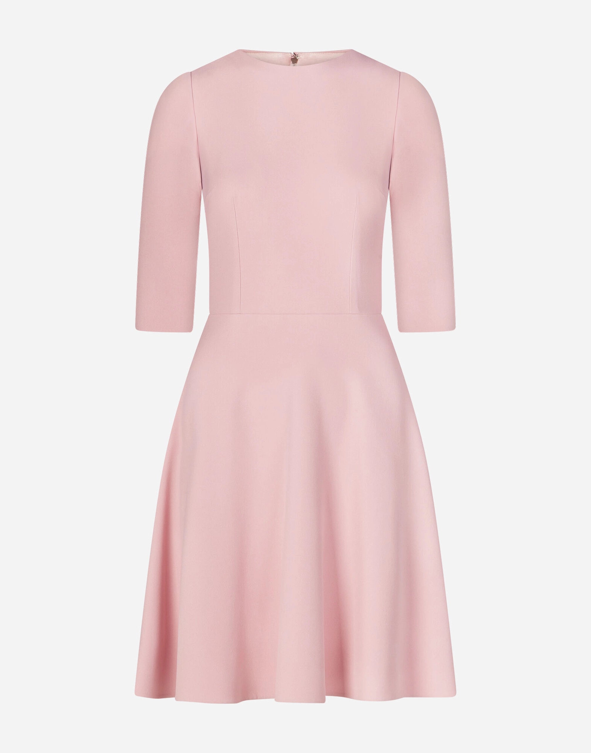 Cady Long-Sleeved Fabric Midi Dress