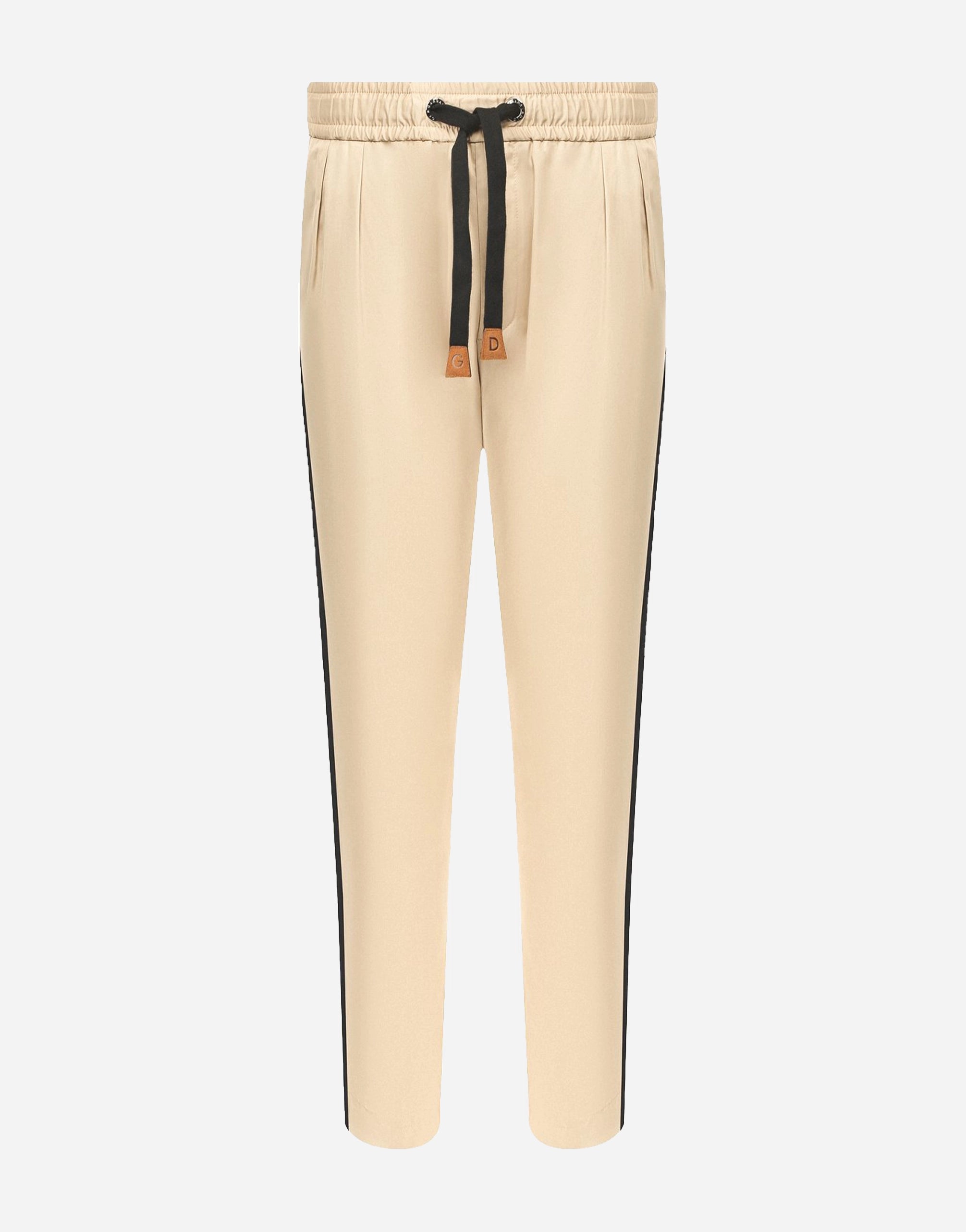Dolce & Gabbana Drawstring Tapered Trousers With Side Stripe