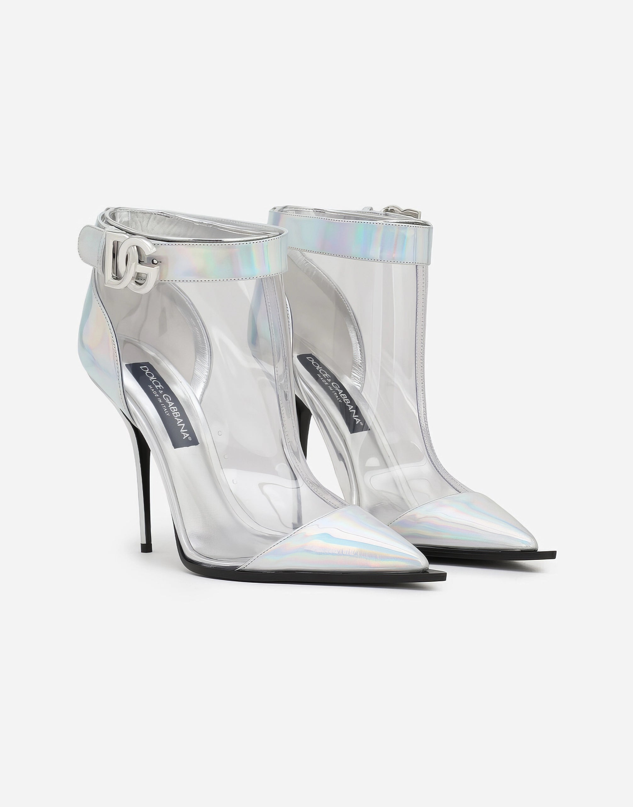 Holographic Ankle Boots