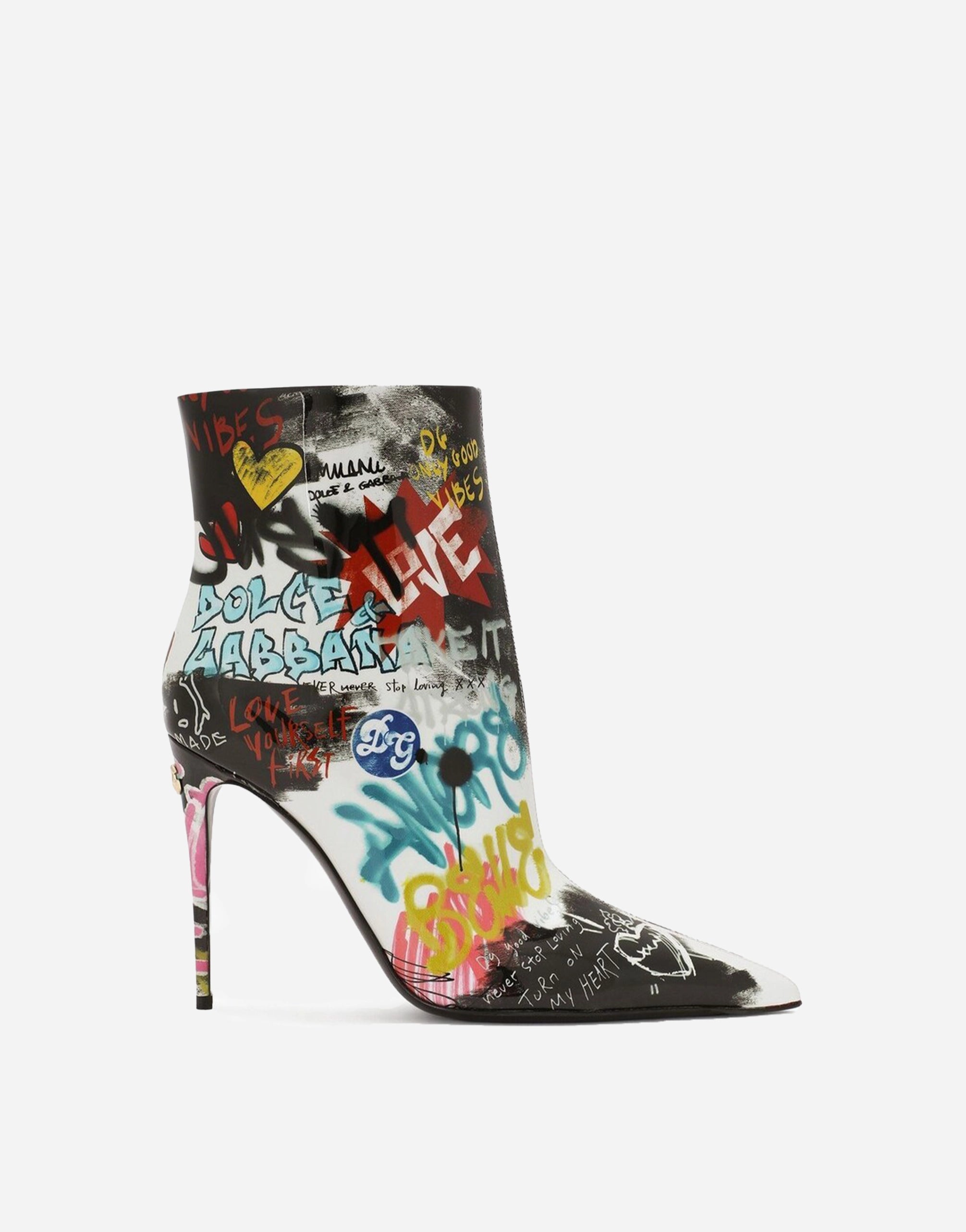 Multicolor -Graffiti Keira Mid Calf Boots Schuhe