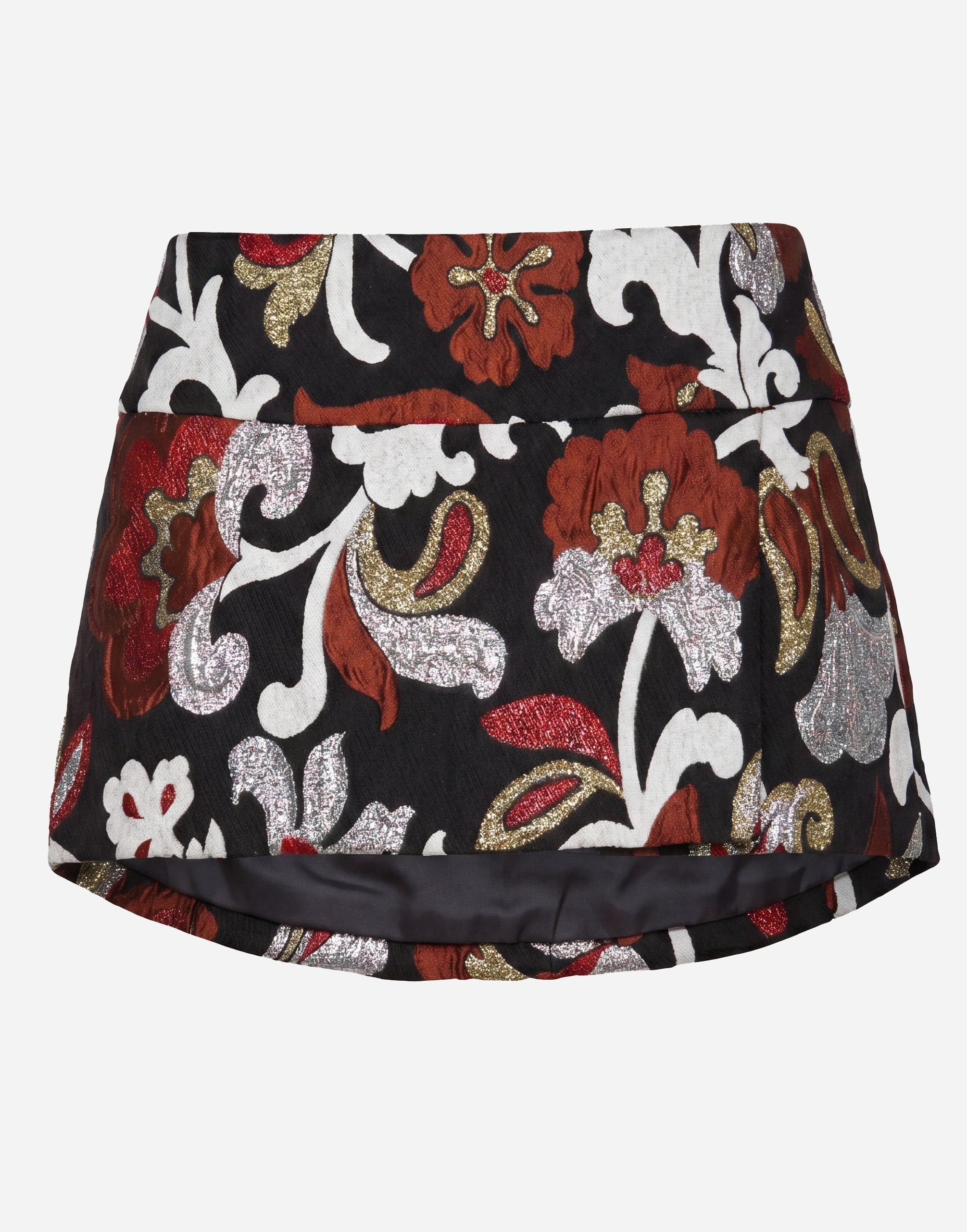 Dolce & Gabbana Floral Brocade Mini Skirt