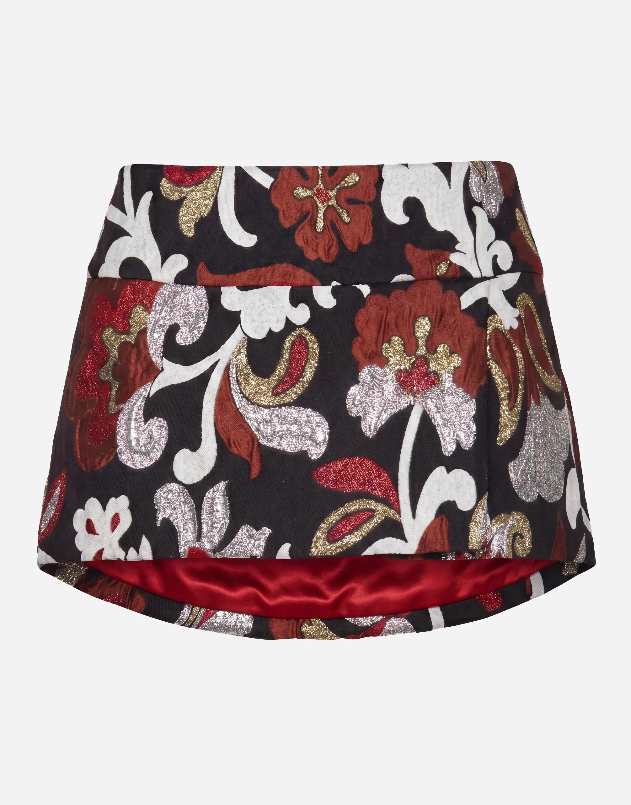 Dolce & Gabbana Floral Brocade Mini Skirt