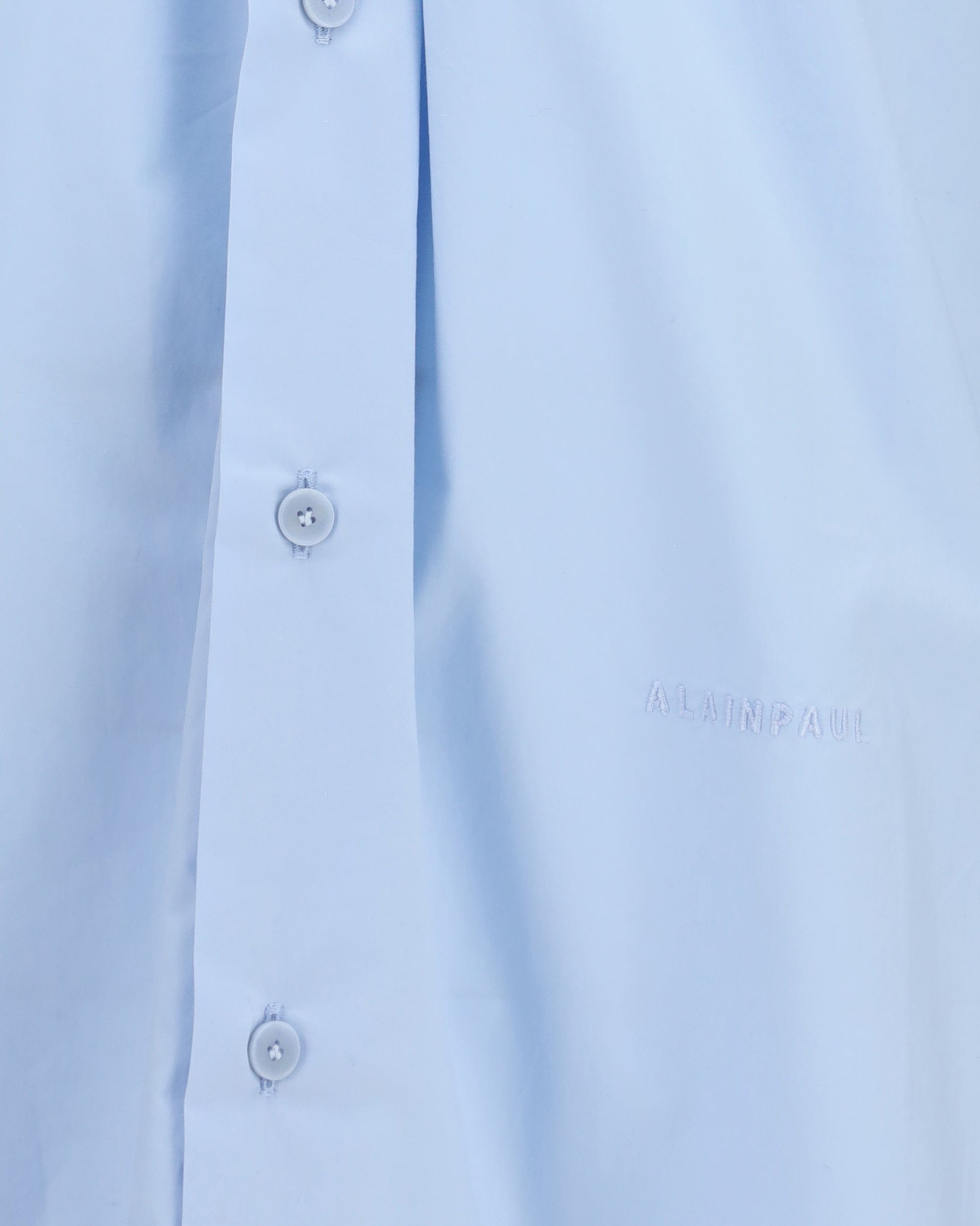 ALAINPAUL Elasticated Collar Long Sleeve Shirt