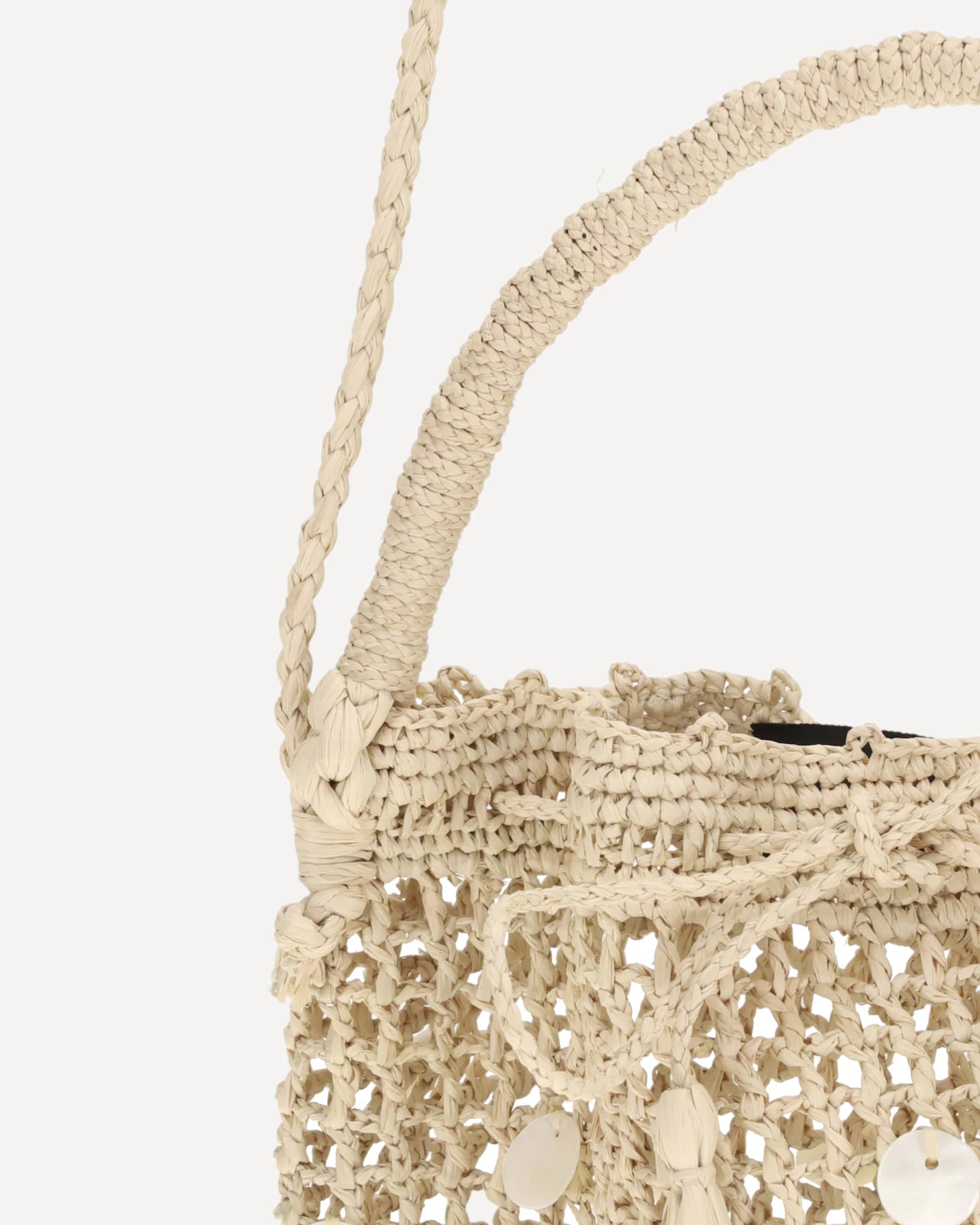 Alanui Precious Moments Raffia Bucket Bag