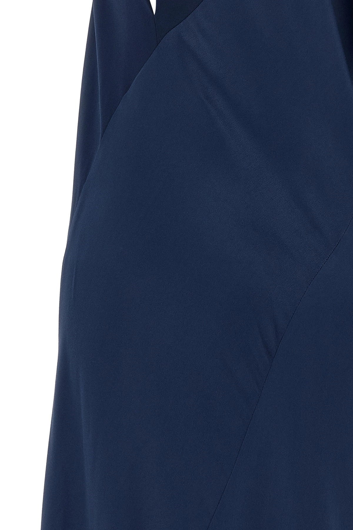 Alberta Ferretti Asymmetrical Draped Dress