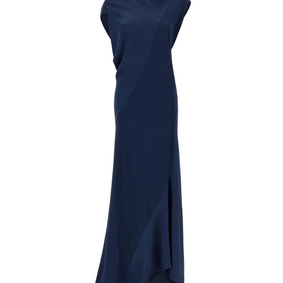 Alberta Ferretti Asymmetrical Draped Dress
