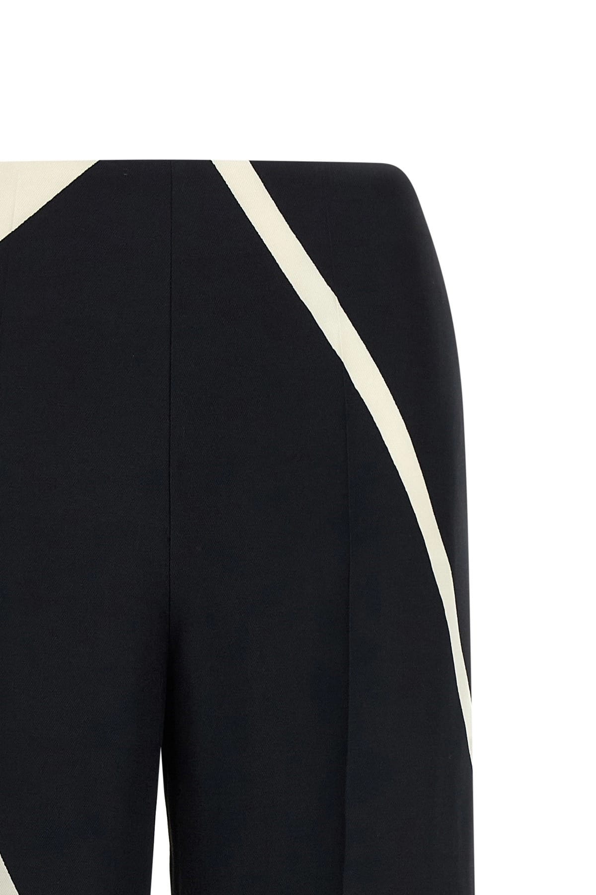 Alberta Ferretti Alberta Ferretti Geometric Print Wide-Leg Cropped Pants