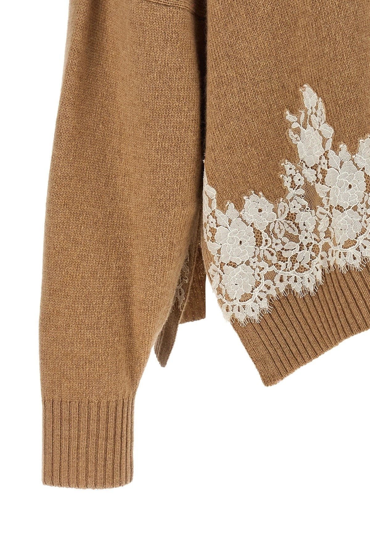 Alberta Ferretti Lace Insert Cardigan
