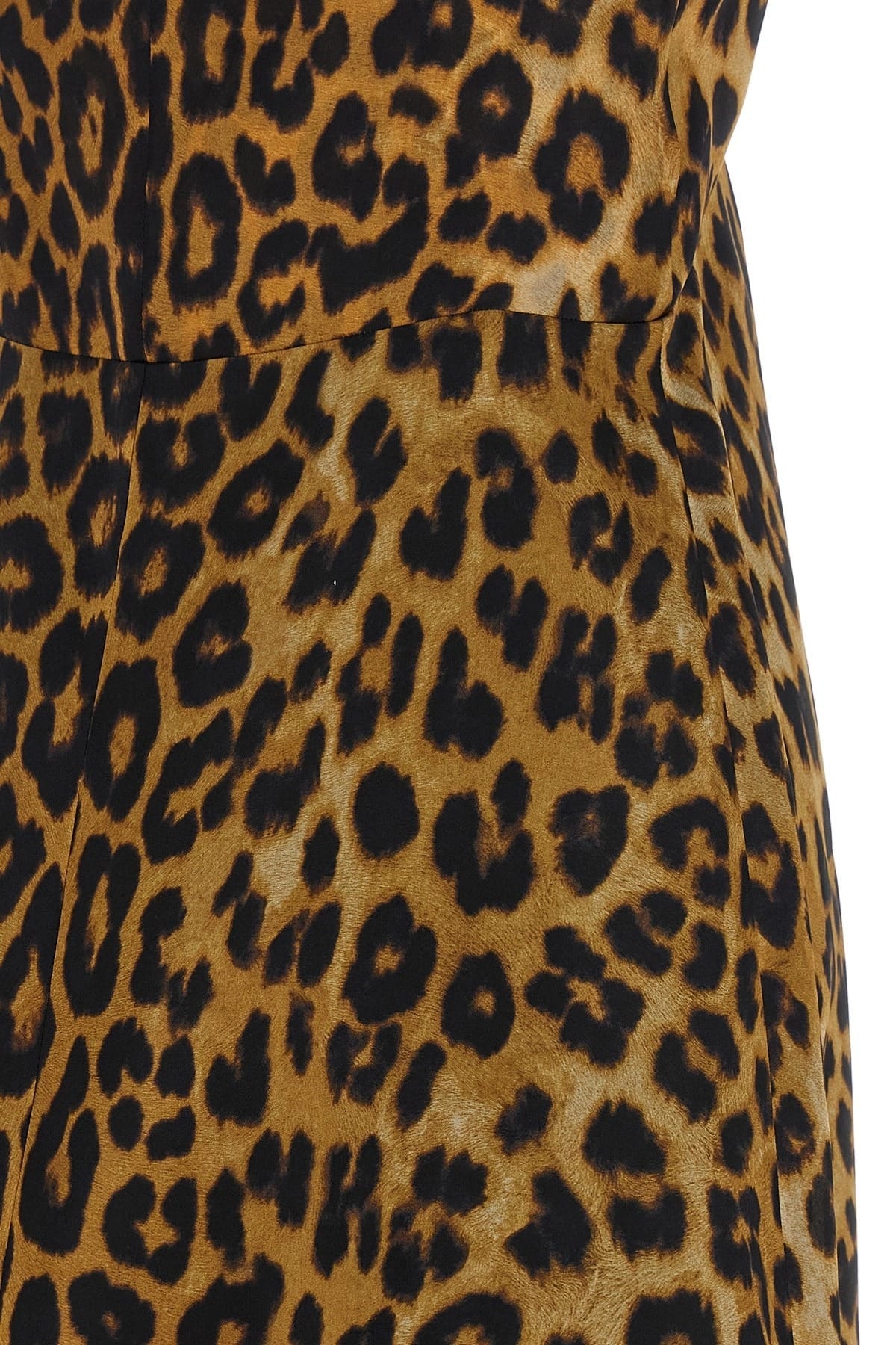 Alberta Ferretti Alberta Ferretti Leopard-Print Silk Organza Dress