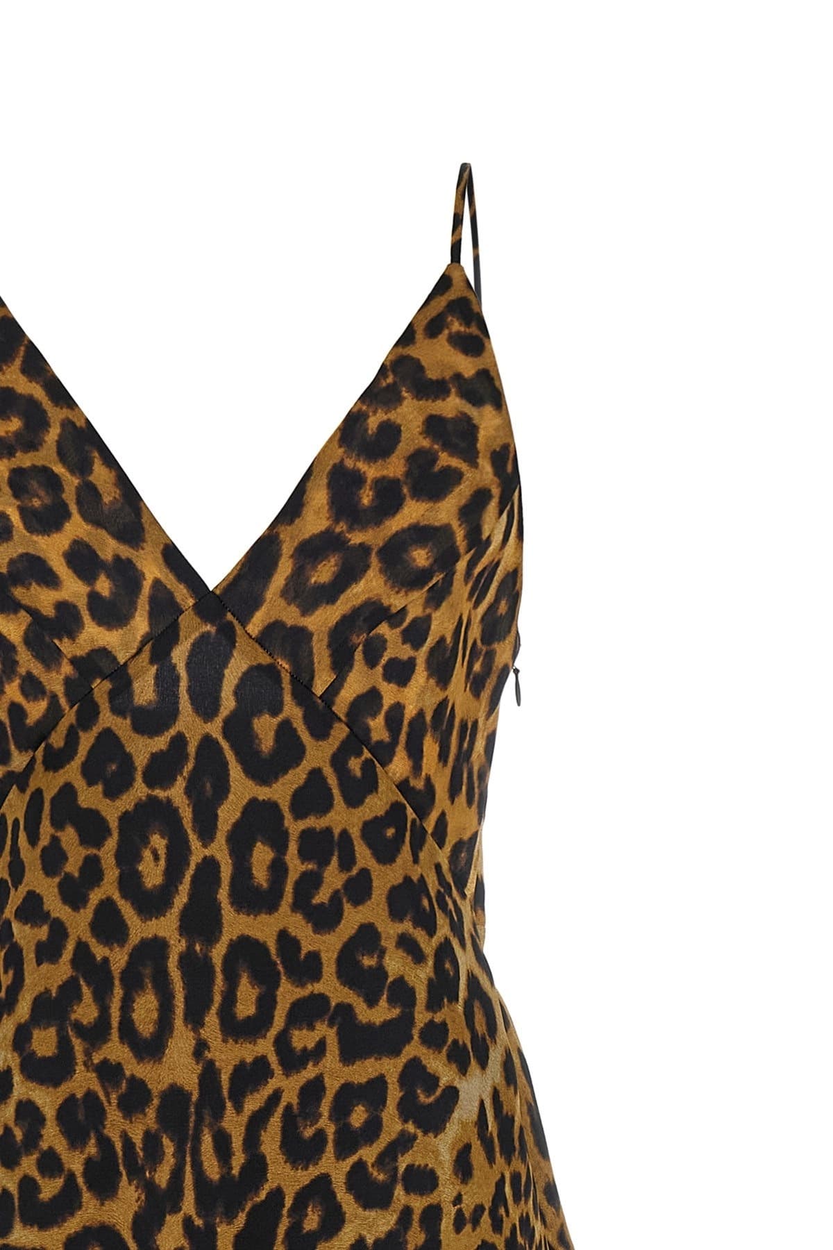 Alberta Ferretti Alberta Ferretti Leopard-Print Silk Organza Dress