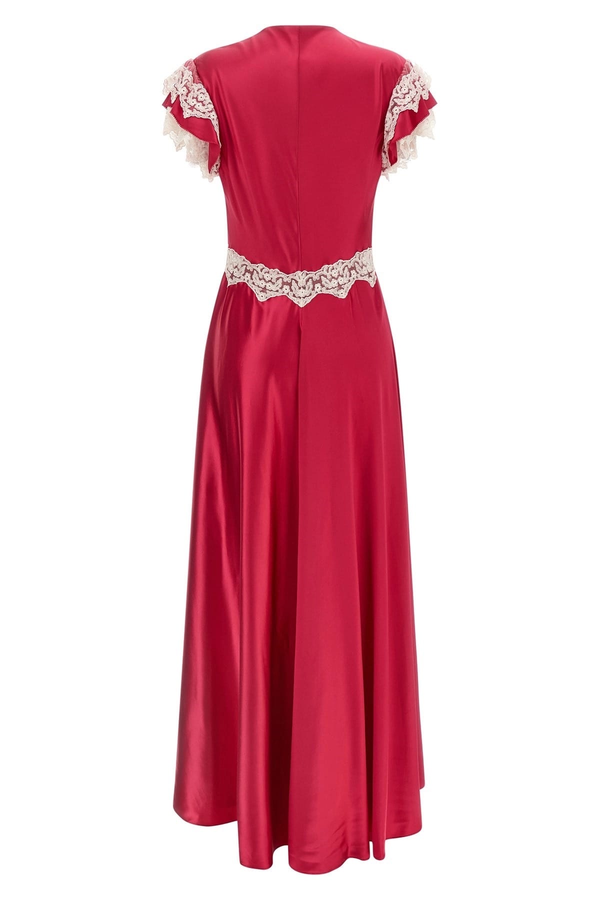 Alberta Ferretti Alberta Ferretti Satin Lace Dress