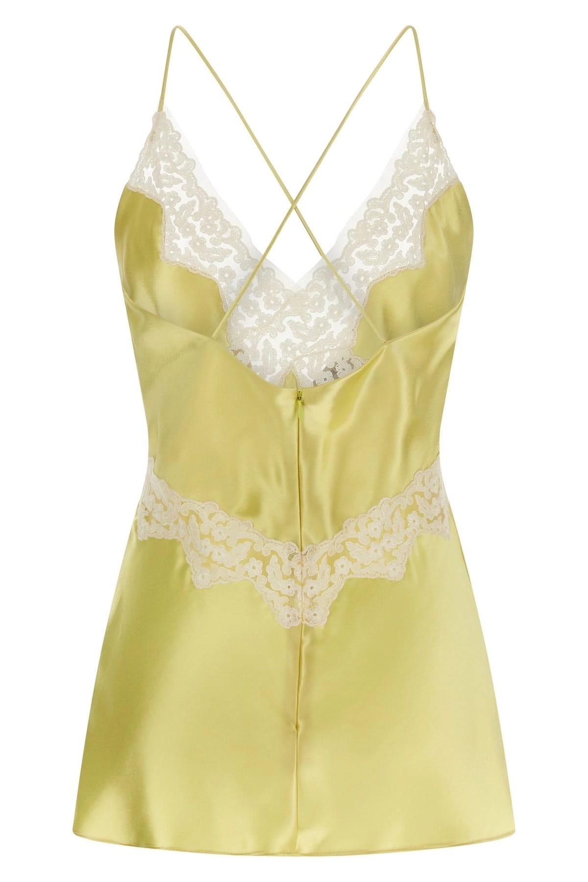 Alberta Ferretti Alberta Ferretti Satin Lace Top