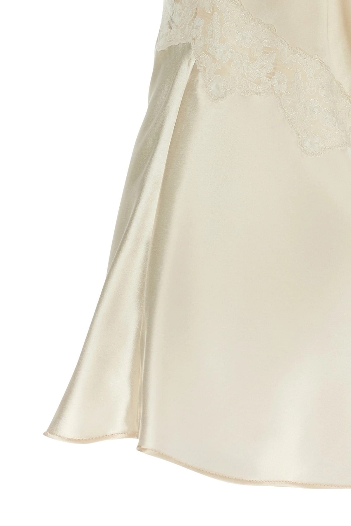 Alberta Ferretti Alberta Ferretti Satin Lace Top