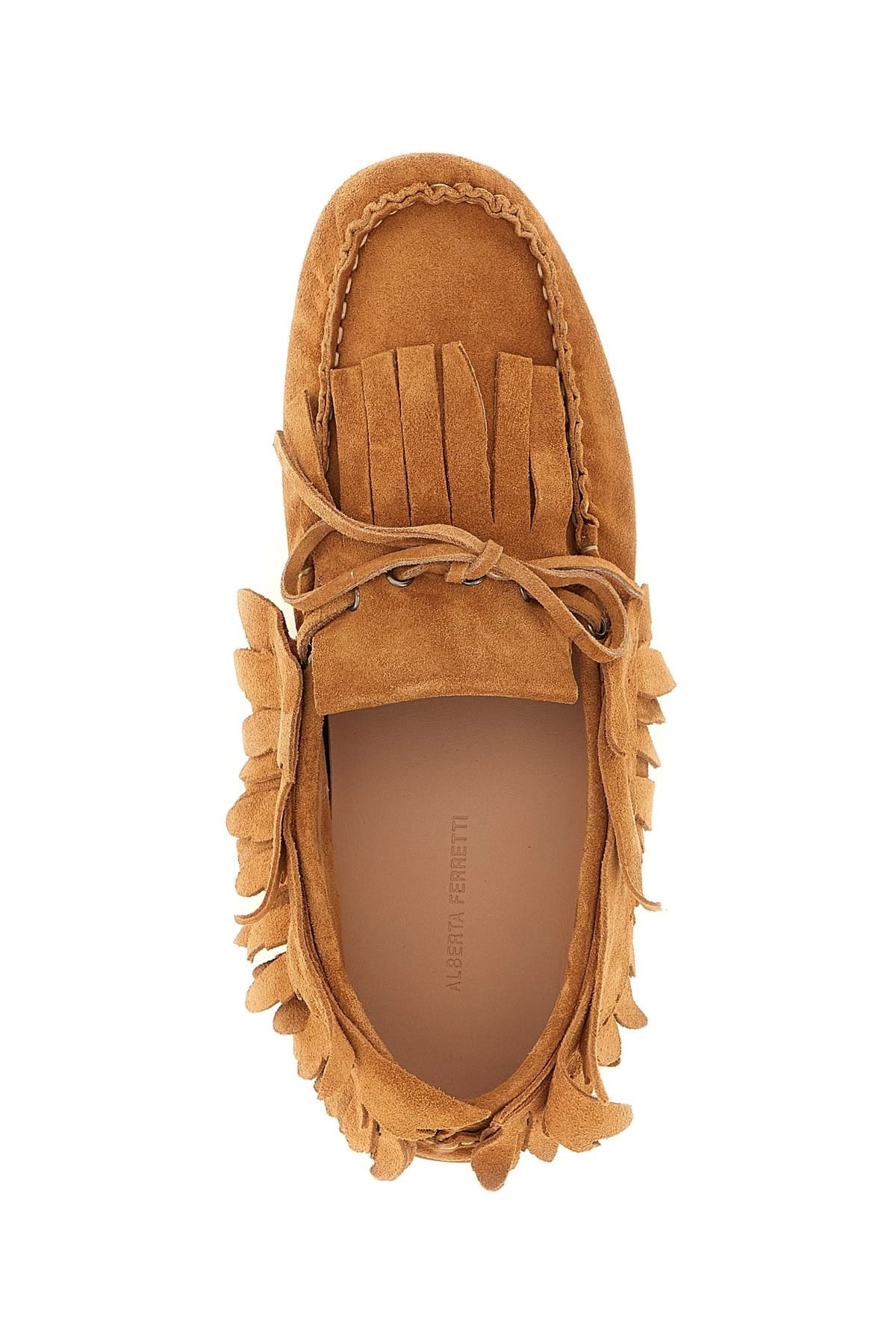 Alberta Ferretti Alberta Ferretti Suede Fringed Loafers