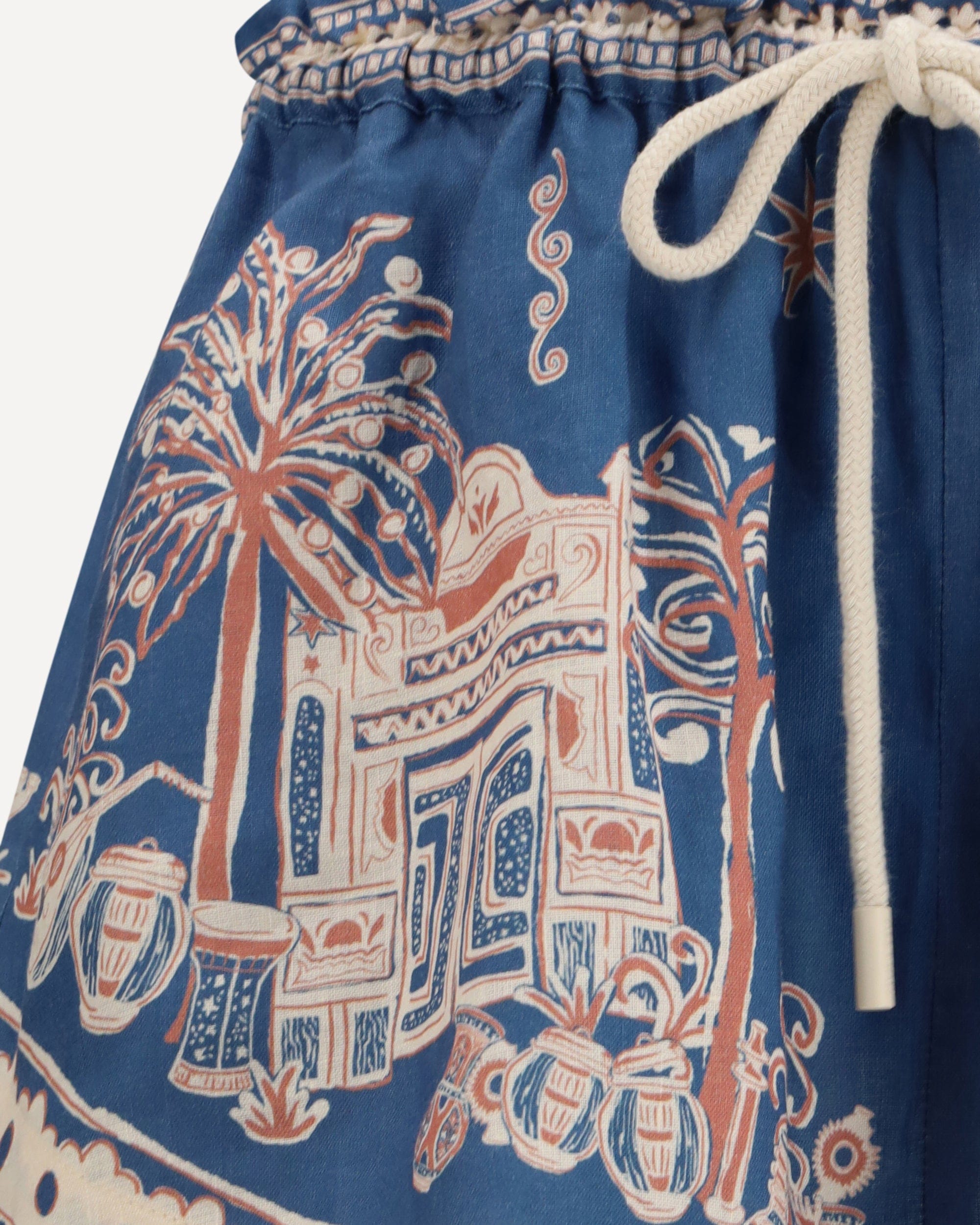 Alemais Acacia Printed Linen Shorts