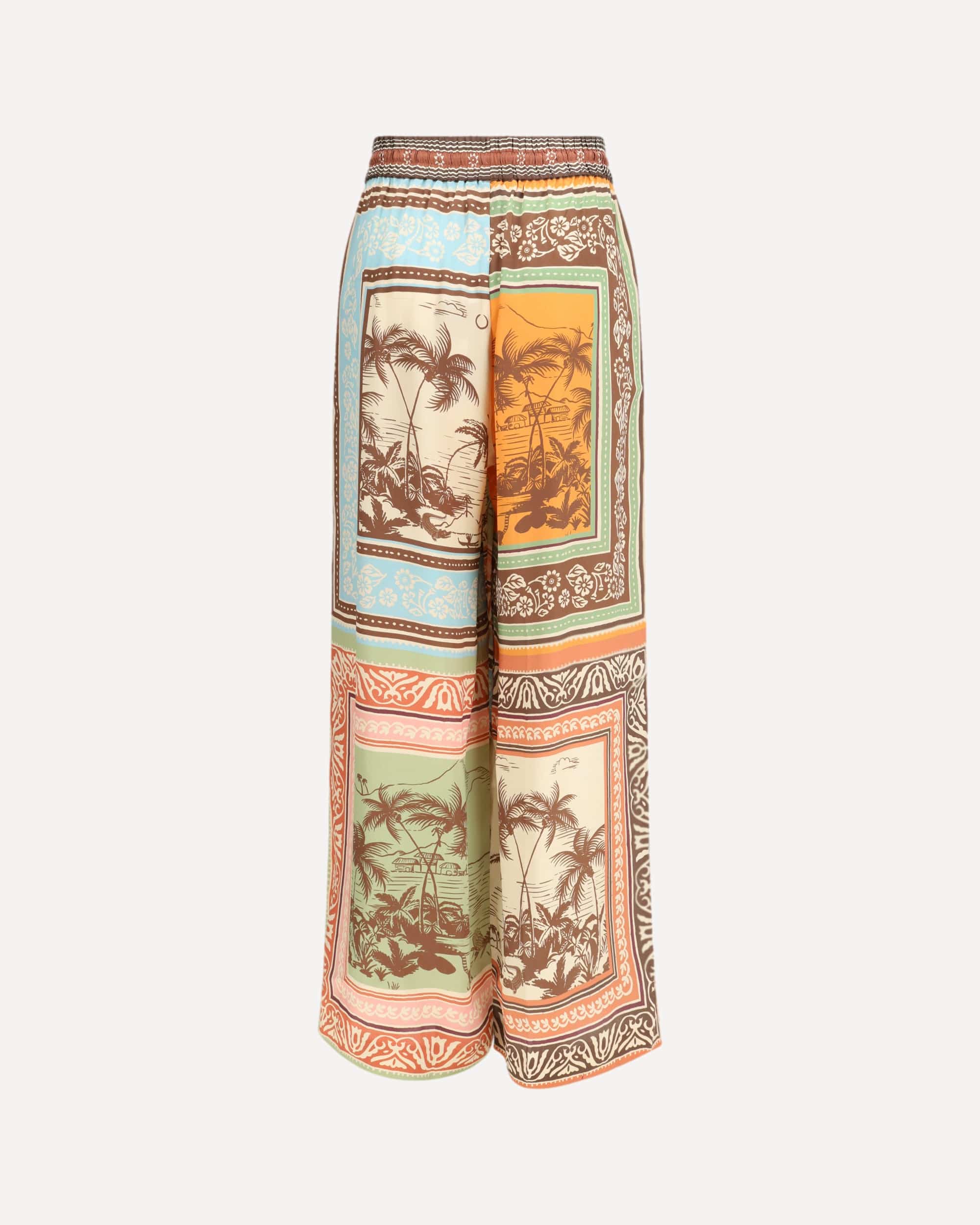 Alemais Alberta Silk Trousers With Drawcord
