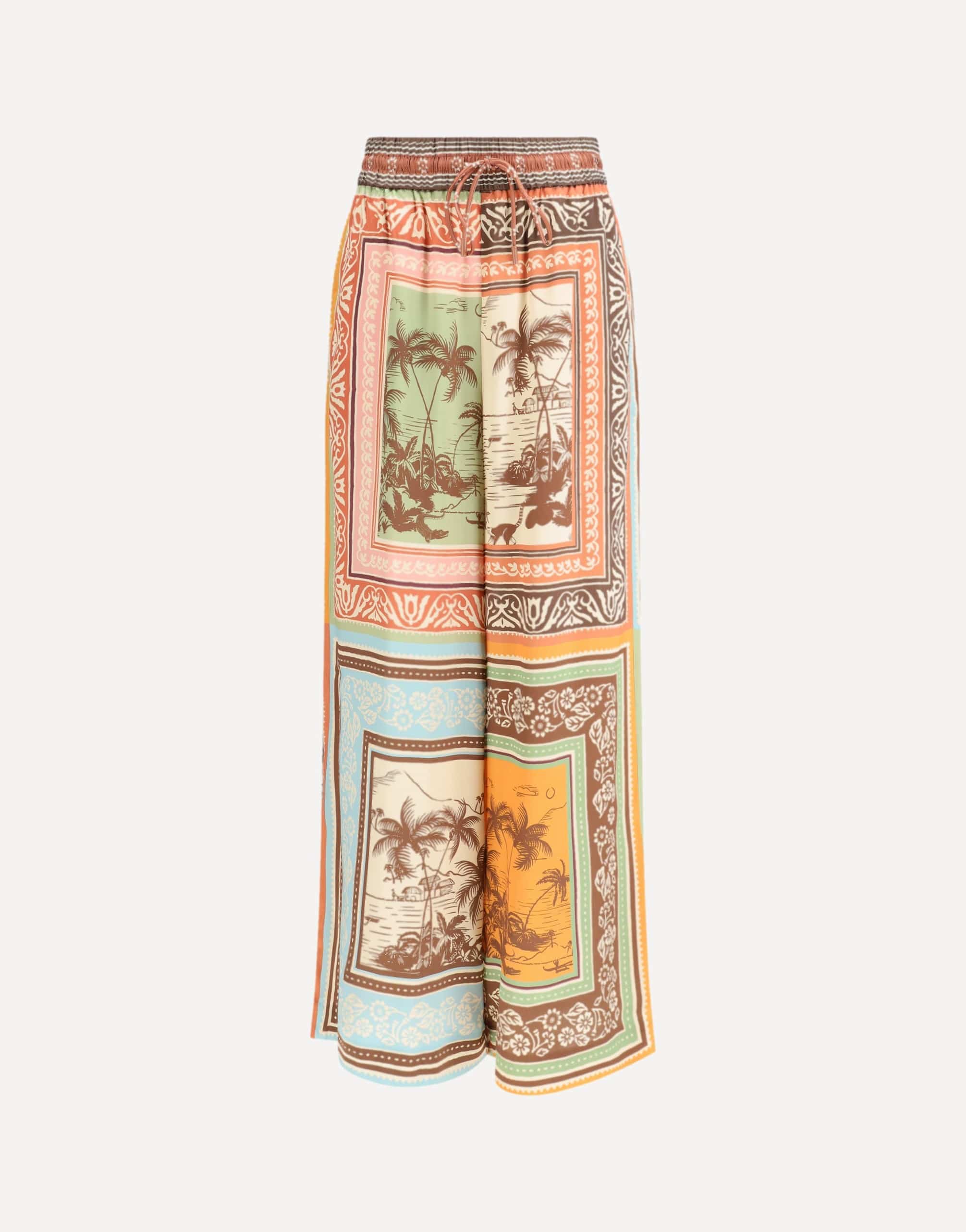 Alemais Alberta Silk Trousers With Drawcord