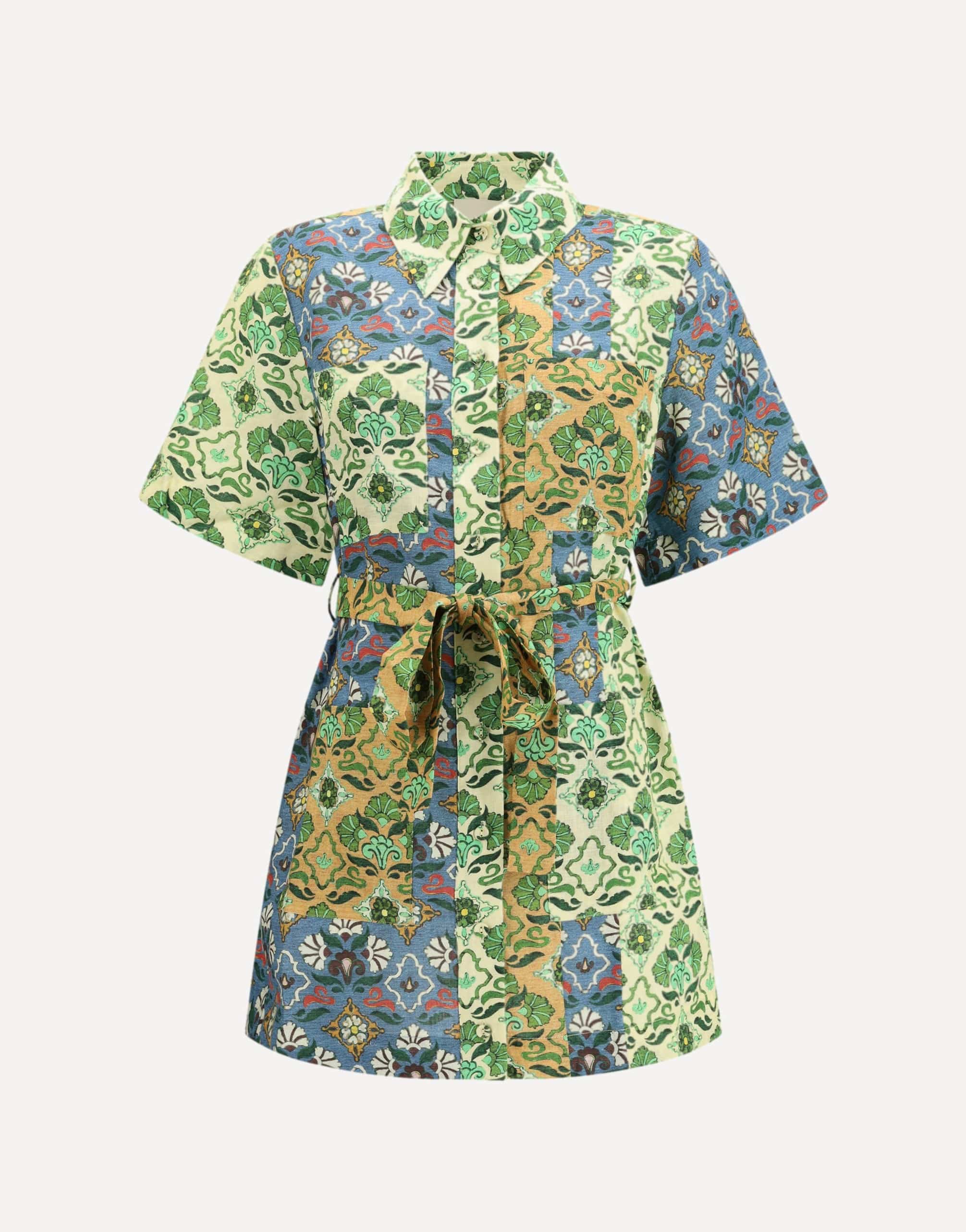 Alemais Ali Spliced Mini Dress