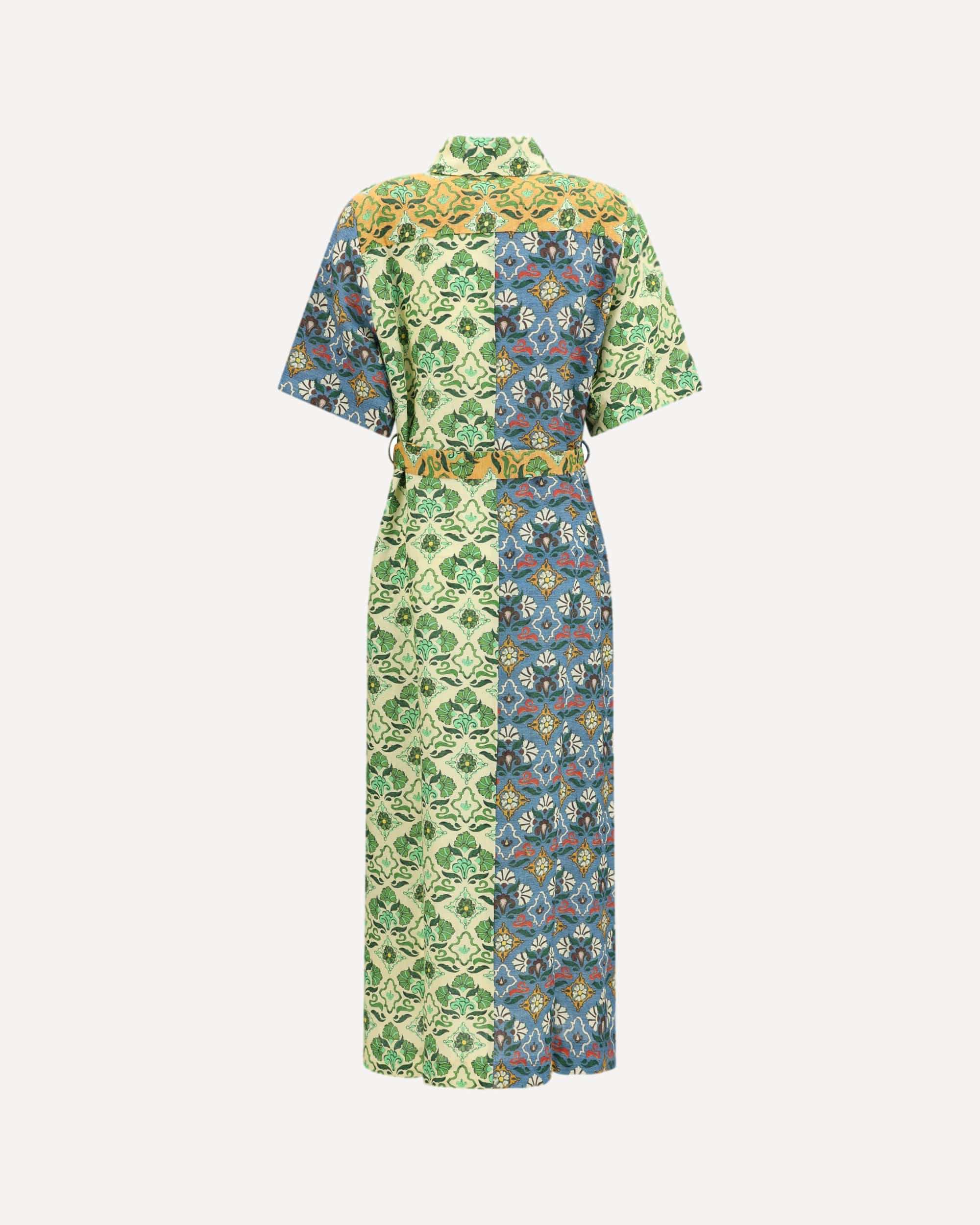 Alemais Ali Spliced Shirtdress Maxi
