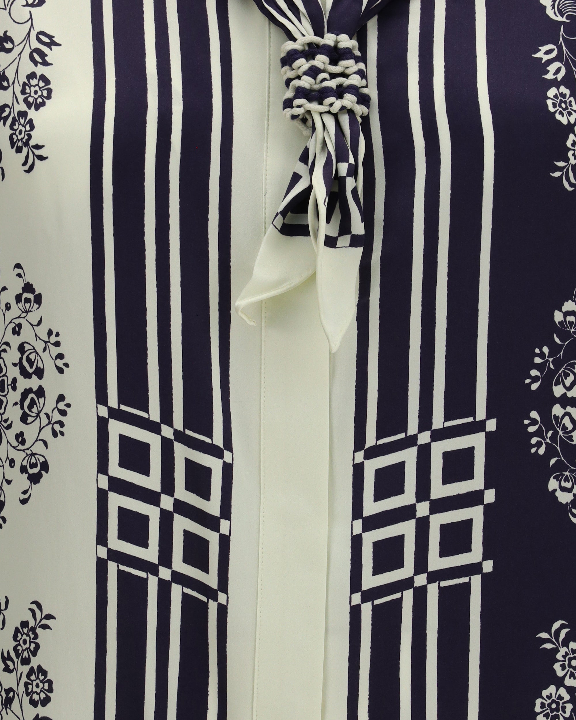 Alemais Banderra Silk Shirt With Scarf