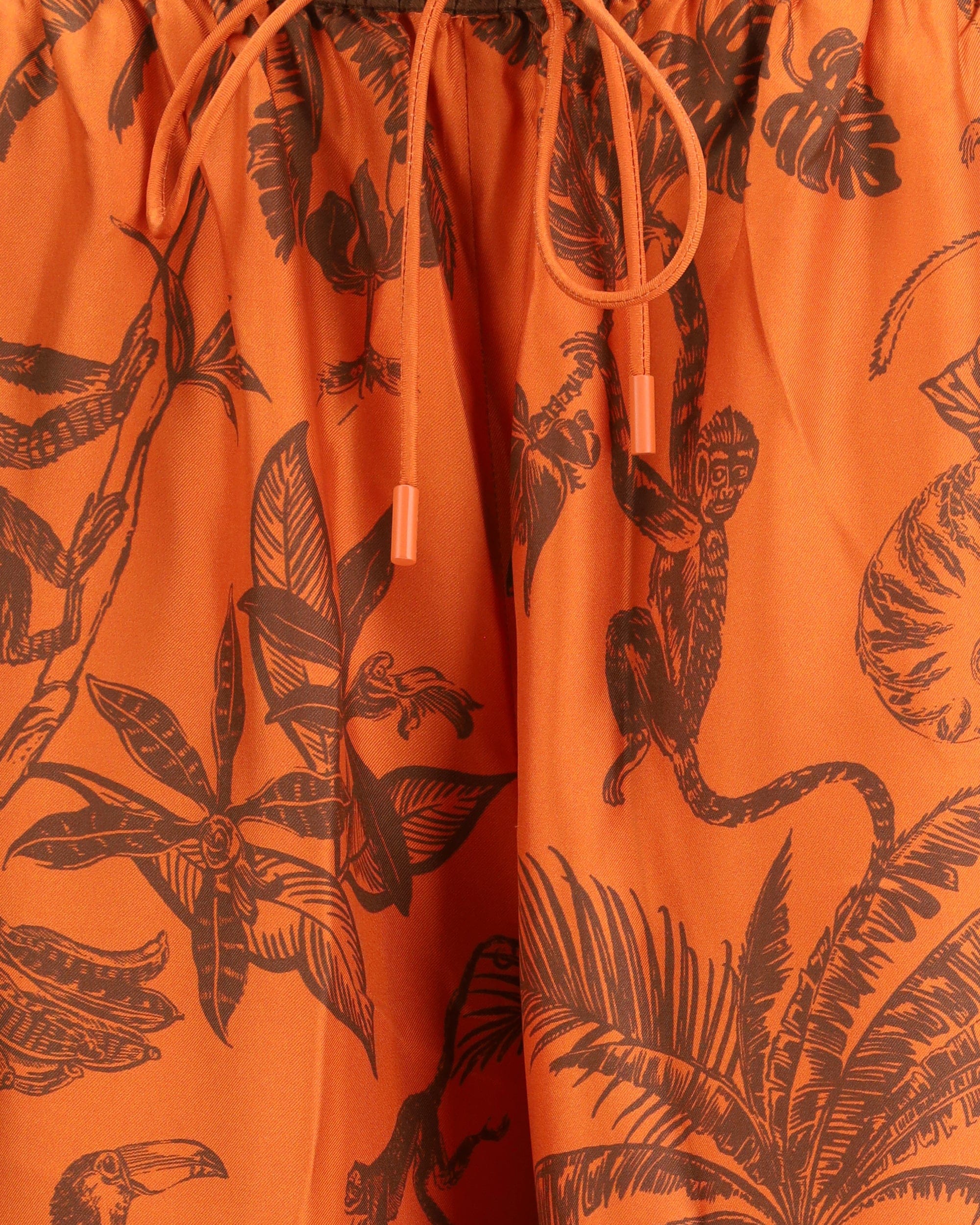 Alemais Monkey Dance Silk Palazzo Pants